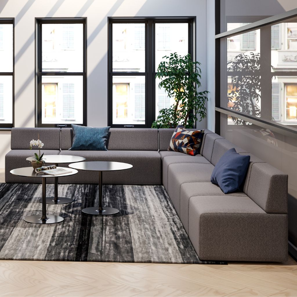 Modular Soft Seating Sofa Set - Modern Comfortable Sectional Couch for Living Room, Lounge & Office - Seattle Inspired Design