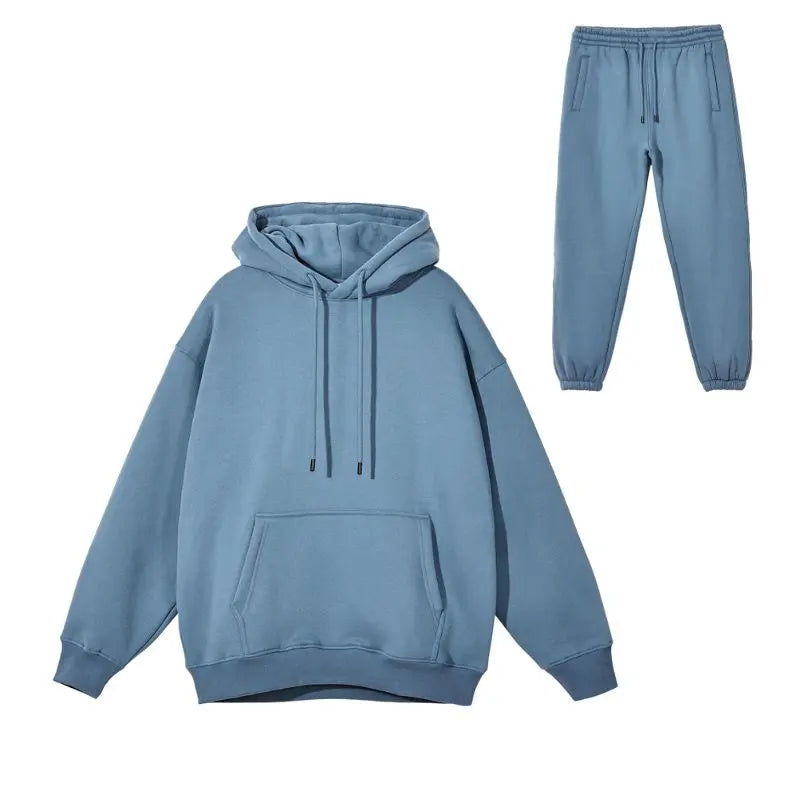 Unisex Fleece Athletic Set - Comfortable Men & Women Tracksuit for Running, Gym & Lounge Wear