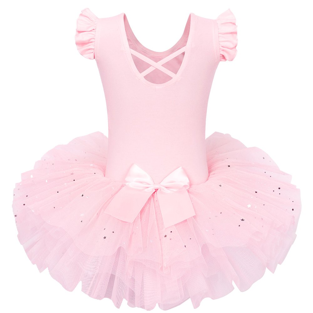 BAOHULU Girls Ballet Leotard with Full Skirt Tutu Dress - Dancewear for Ballet Class, Recital & Birthday Party Costume - Perfect for Ballet Practice, Dance Performances and Special Occasions