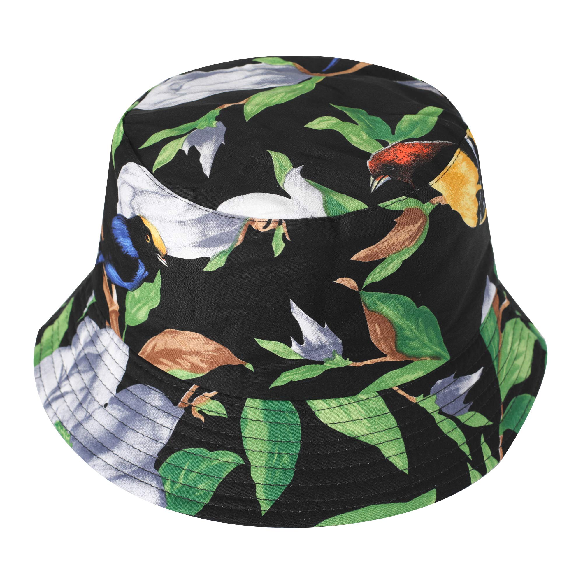 ZLYC Unisex Cute Print Travel Bucket Hat - Summer Fisherman Cap for Beach, Hiking & Outdoor Activities | UV Protection Sun Hat
