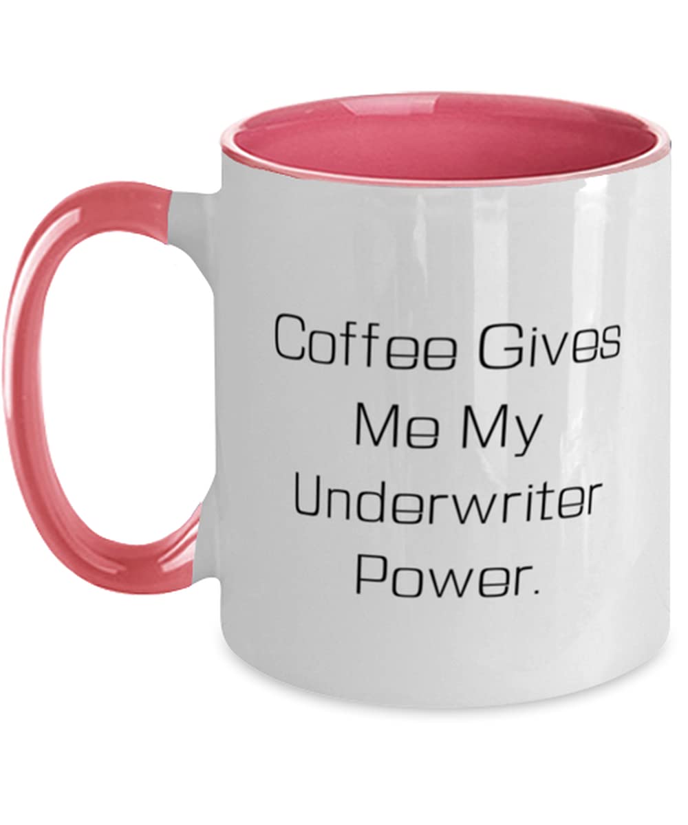 Best Underwriter's Coffee Mug - 11oz Two-Tone Ceramic Cup for Coworkers & Friends - Funny Office Gift for Insurance Professionals & Coffee Lovers - Perfect for Workplace, Meetings & Daily Coffee Breaks