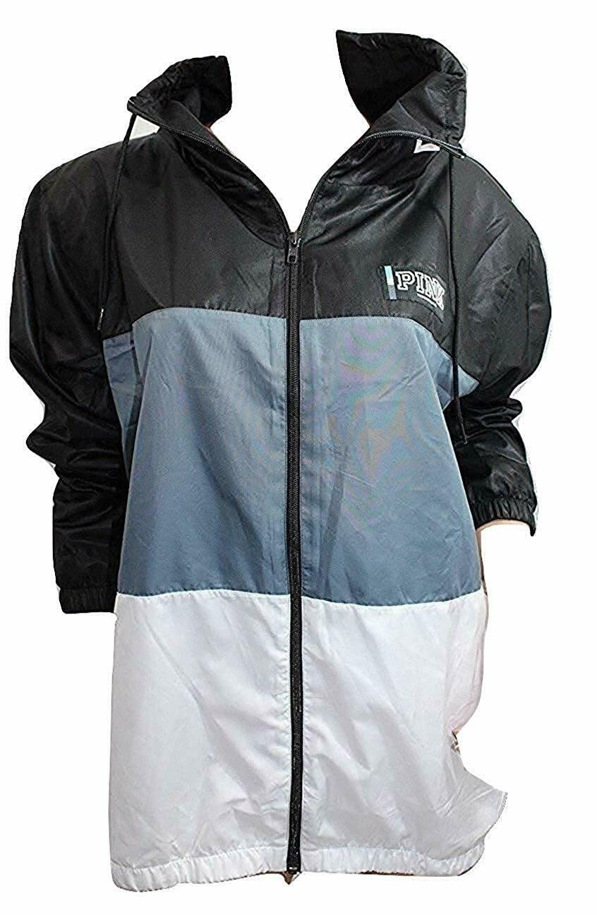 Victoria's Secret Pink Funnel Neck Anorak Windbreaker Jacket - Waterproof Lightweight Windbreaker for Women, XSmall/Small, Multi Color - Perfect for Outdoor Activities, Hiking & Casual Wear