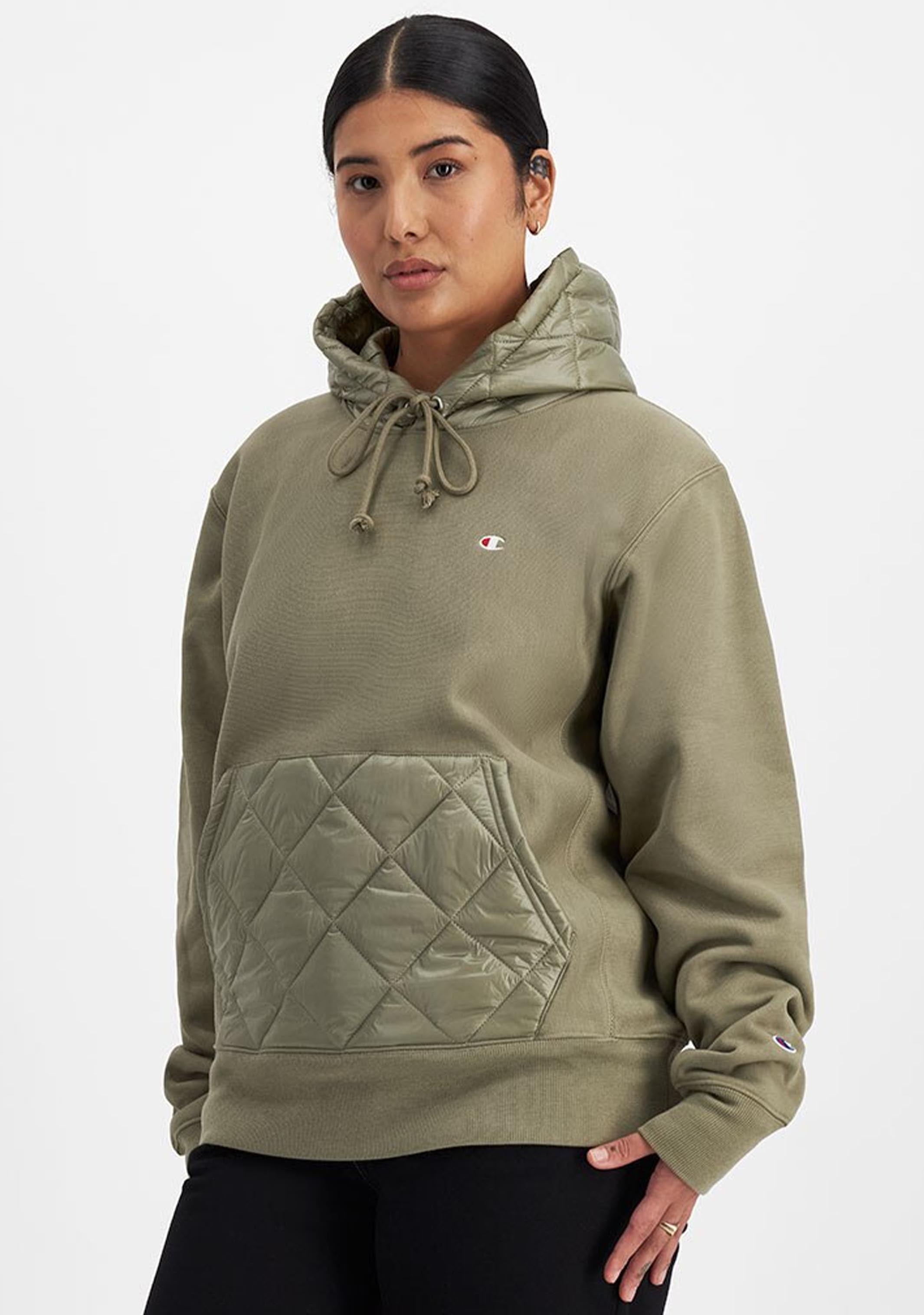 Champion Men's Lifestyle Puffer Hoodie Jacket - Lightweight Winter Coat with Hood, Warm Fleece Lining for Outdoor Activities, Casual Wear & Street Style Fashion