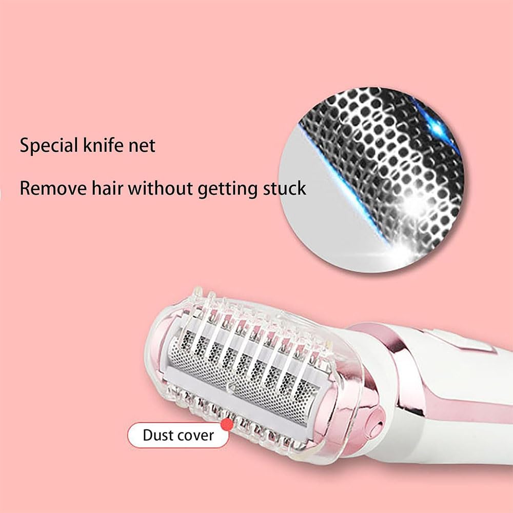 4-in-1 Electric Shaver for Women - Waterproof Lady Shaver & Epilator for Face, Legs, Underarms & Body Hair Removal | Perfect for Travel, Gym & Daily Grooming
