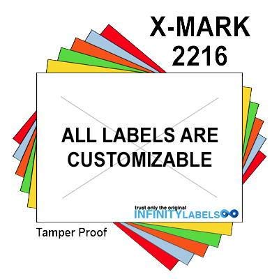 200,000 X-Mark 2216 Compatible White General Purpose Labels for X-Mark TXM 22-85 & 22-87 Price Guns - Full Case with 8 Ink Rollers & Security Cuts - Perfect for Retail Pricing, Inventory Labeling, and Warehouse Organization