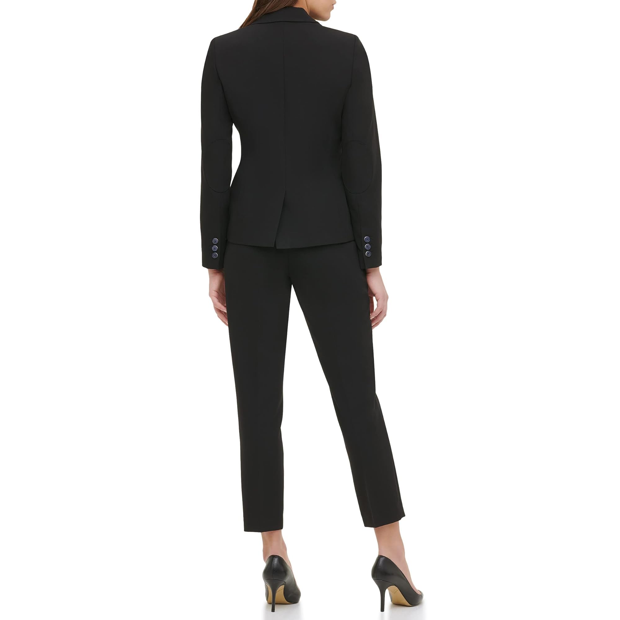 Tommy Hilfiger Women's Blazer Jacket - Slim Fit Single Button Business Blazer for Office Work, Interviews & Professional Events | Classic Tailored Women's Suit Jacket