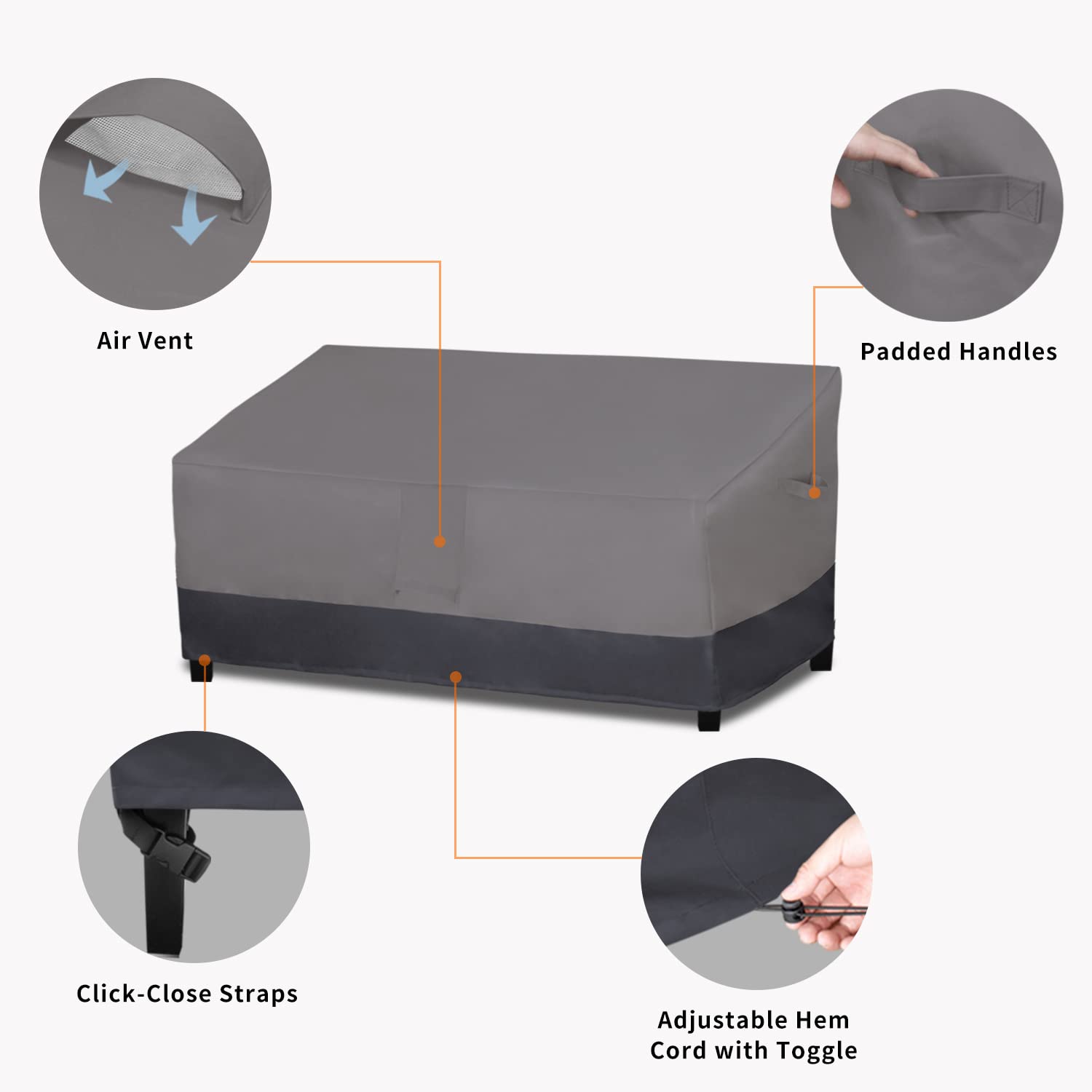 Waterproof Patio Chair Covers Set - Durable Outdoor Sofa Protector for All Weather - Perfect for Garden, Deck, and Backyard Furniture Protection