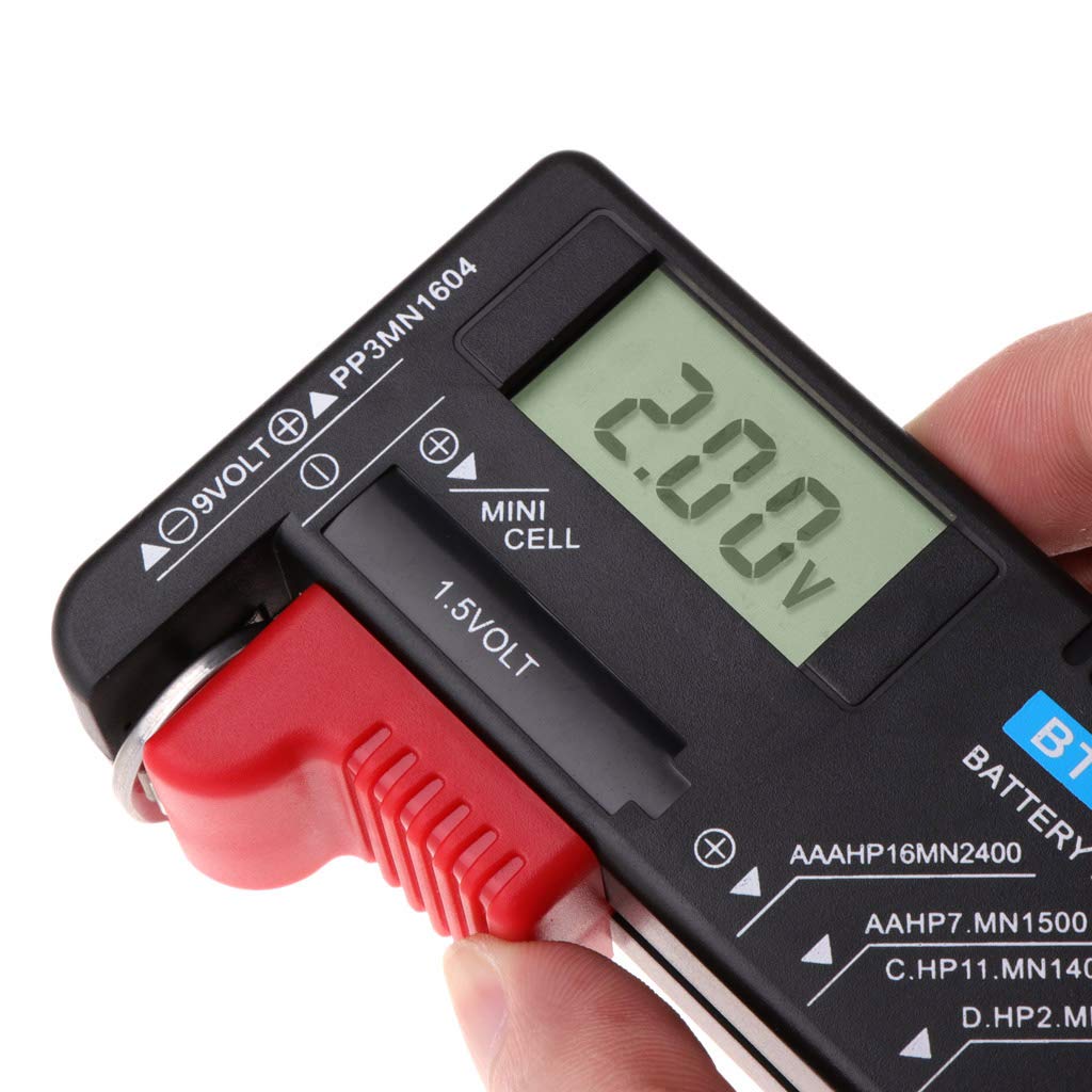 SUCHUANGUANG BT168D LCD Digital Battery Capacity Tester - Accurate AA/AAA/9V/1.5V Battery Tester with Quick Capacity Check | Perfect for Home, Office & Electronics Repair Shops