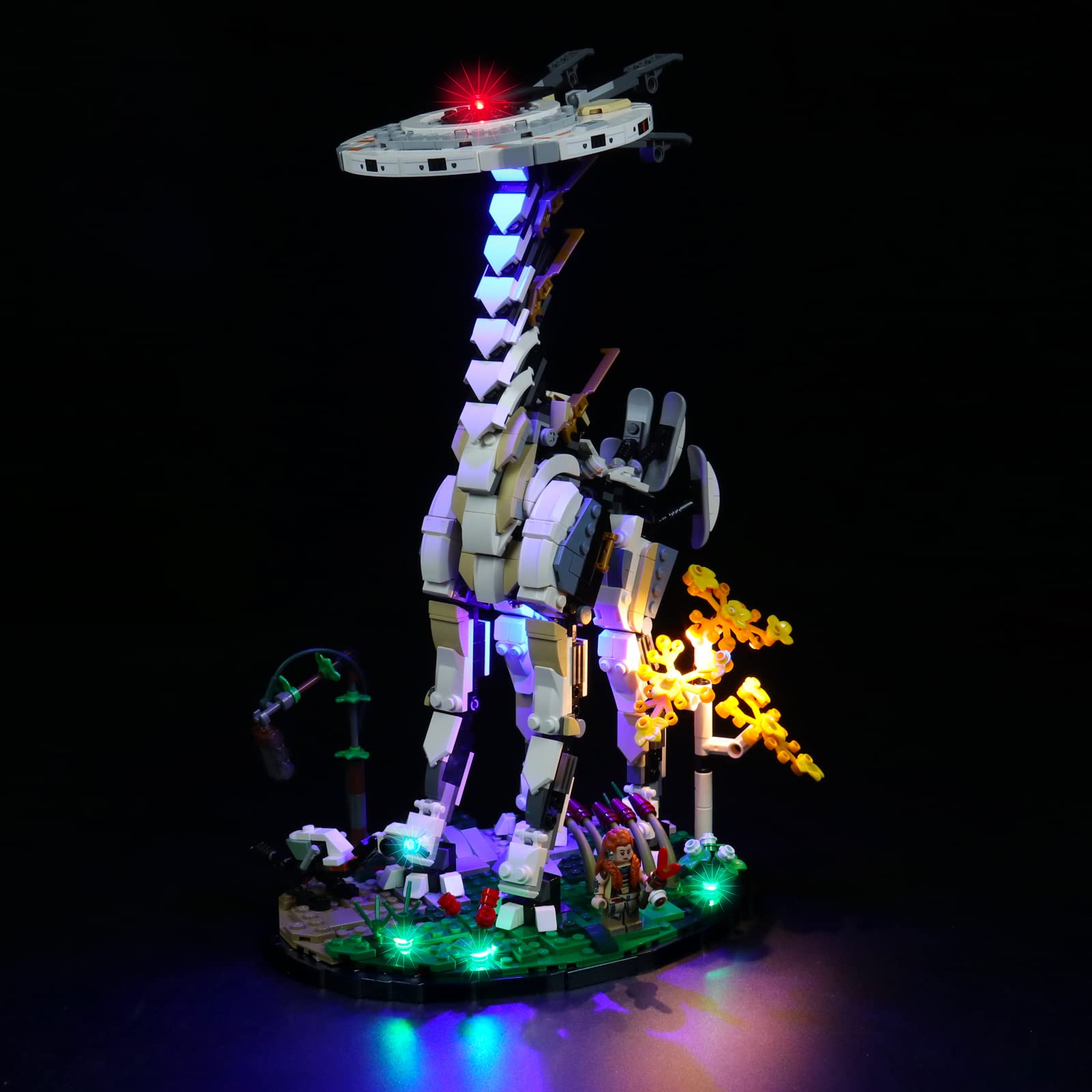 BrickBling LED Lighting Kit for Lego Tall Neck 76989 Building Set - DIY Light Accessories Compatible with Lego Horizon Forbidden West Tallneck Model - Perfect for Adult Builders & Display Scenes