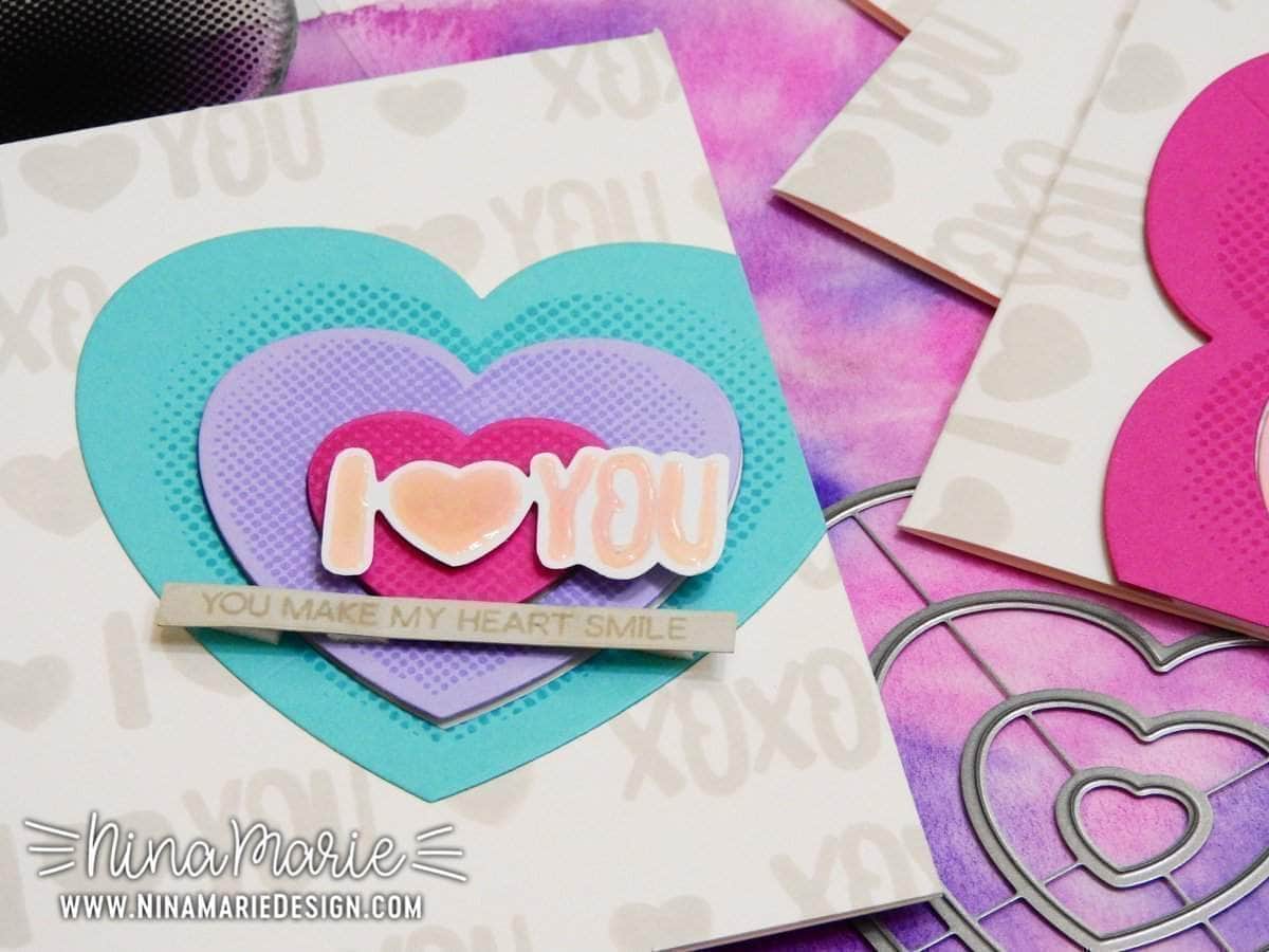 Halftone Hearts Nesting Die Set for Card Making, Scrapbooking & DIY Crafts - Perfect for Valentine's Day, Wedding Invitations & Paper Craft Projects