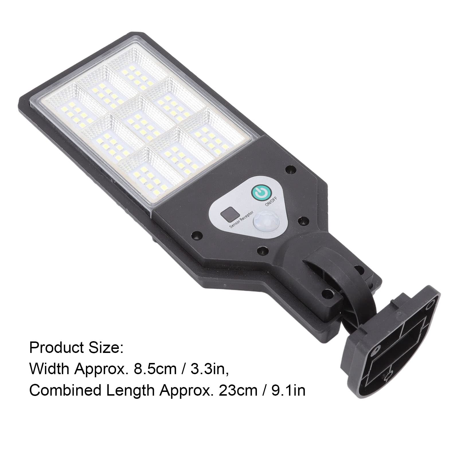 Haofy 72 LED Solar Motion Sensor Street Light - 3000LM Dusk to Dawn Outdoor Security Lighting for Garden, Yard, Parking Lot, Playground | Waterproof & Energy Efficient Solar Powered Lights for Pathways, Driveways, and Backyard Safety