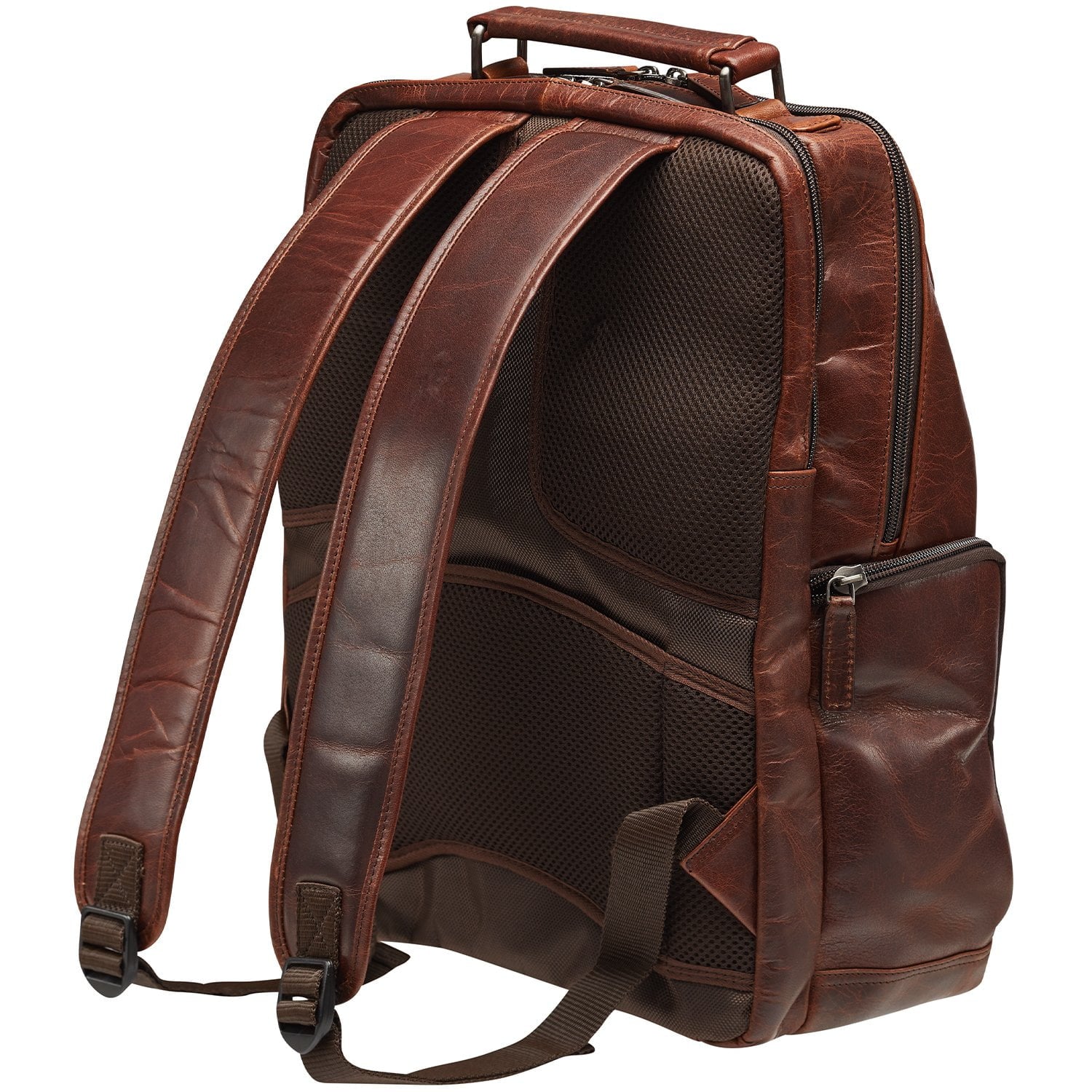 Mancini BUFFALO Anti-Theft RFID Blocking Backpack for 15.6 Inch Laptop - Water Resistant Travel & Commuter Bag for Work, School & College Students