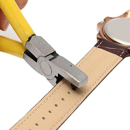 Vkermury 2mm Leather Hole Punch Pliers - Professional Hand Tool for Watch Bands, Belts & Leather Straps | Perfect for DIY Leather Crafting, Watch Repair & Belt Making