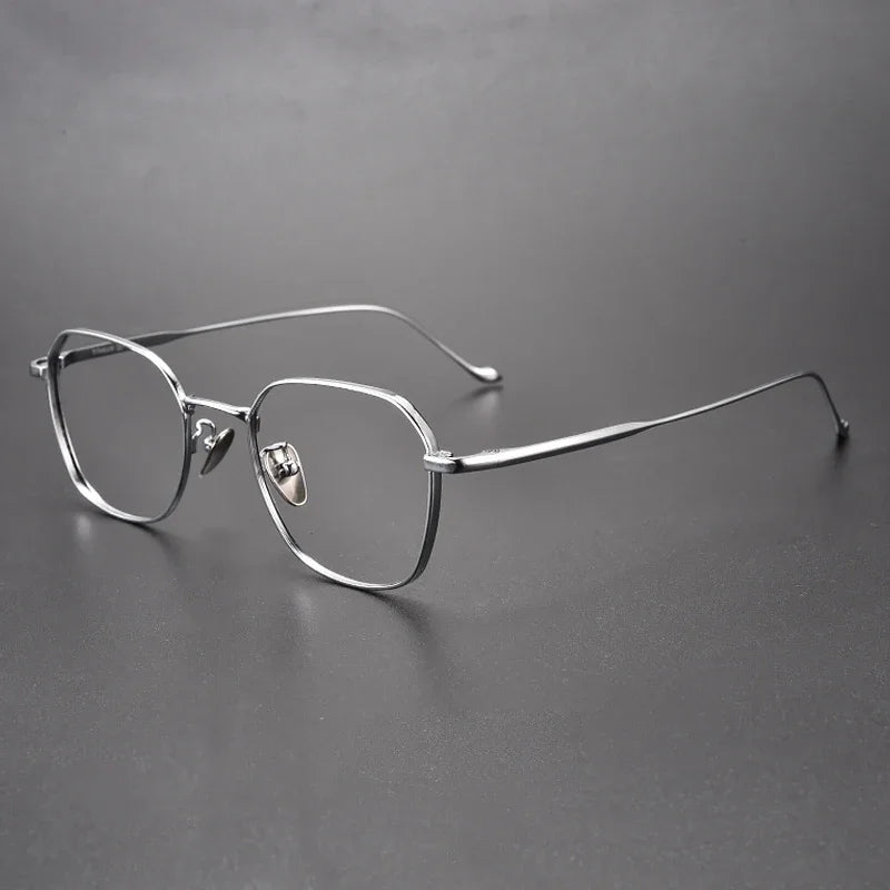 Aror Women's Full Rim Flat Top Square Titanium Eyeglasses Frame 411316 - Lightweight & Durable Eyewear for Work, Reading & Fashion