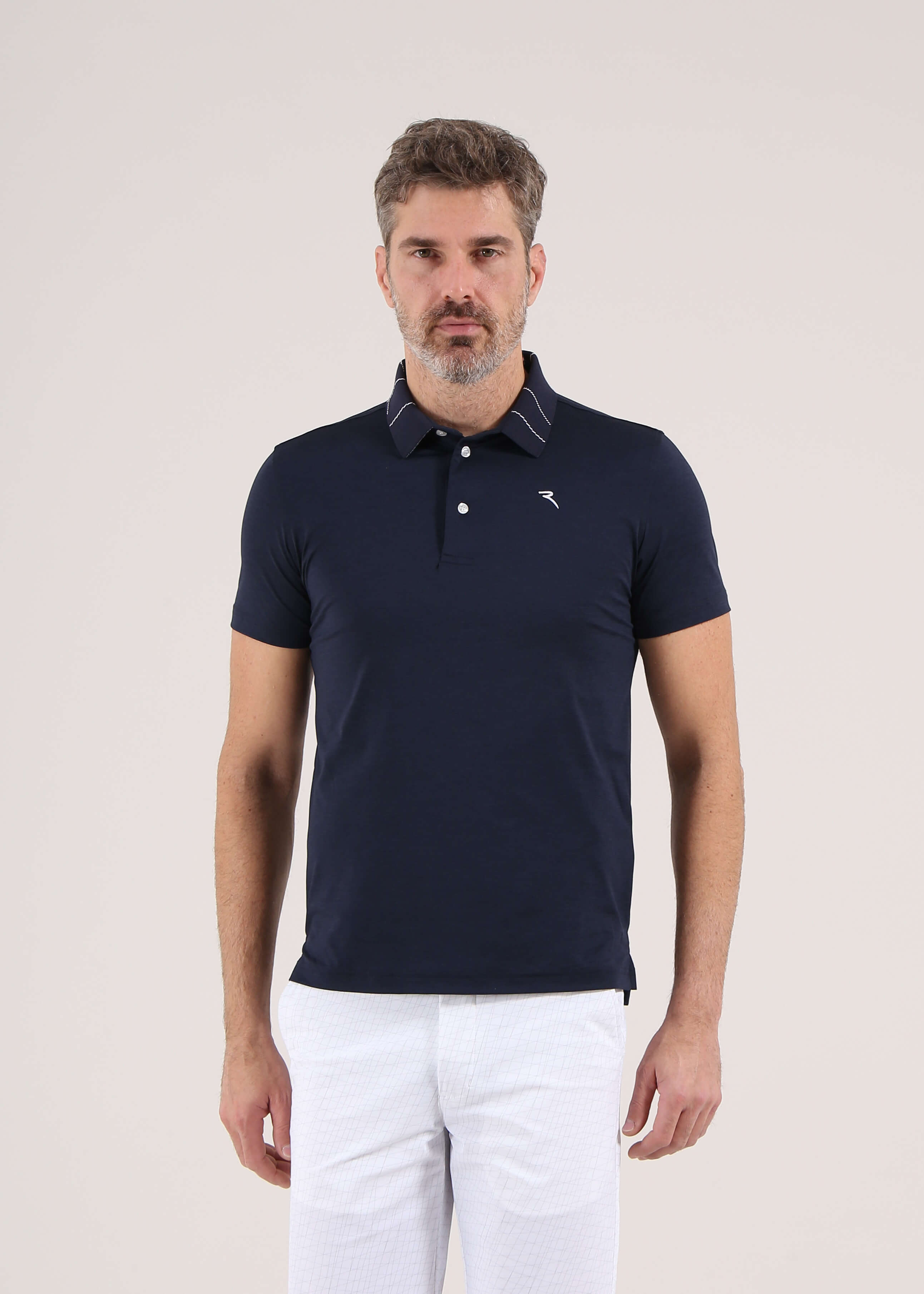 ASSODIPICCHE SUNBLOCK® Melange Polo Shirt for Men - UPF 50+ Sun Protection, Breathable & Quick-Dry - Perfect for Golf, Tennis & Outdoor Activities | Final Sale