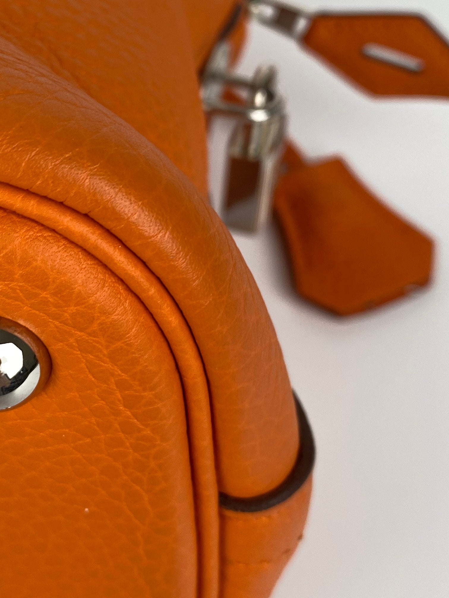 Authentic Hermes Orange Bolide 31 Leather Handbag - Luxury Tote Bag for Women, Perfect for Work, Travel & Everyday Use