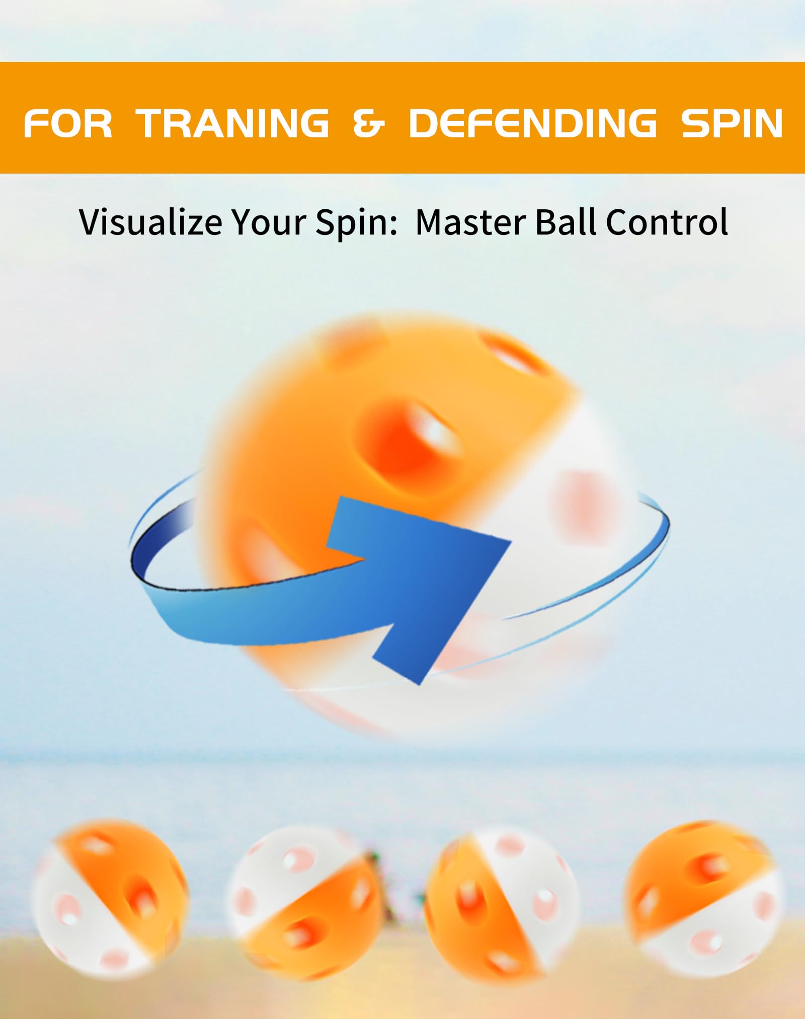 20 Pack Plastic Practice Baseballs & Softballs - Lightweight Hollow Training Balls for Hitting, Pitching, Batting - Limited Flight Indoor/Outdoor Use (2.83in Diameter) - Perfect for Backyard Drills, Batting Cages & Team Practice Sessions