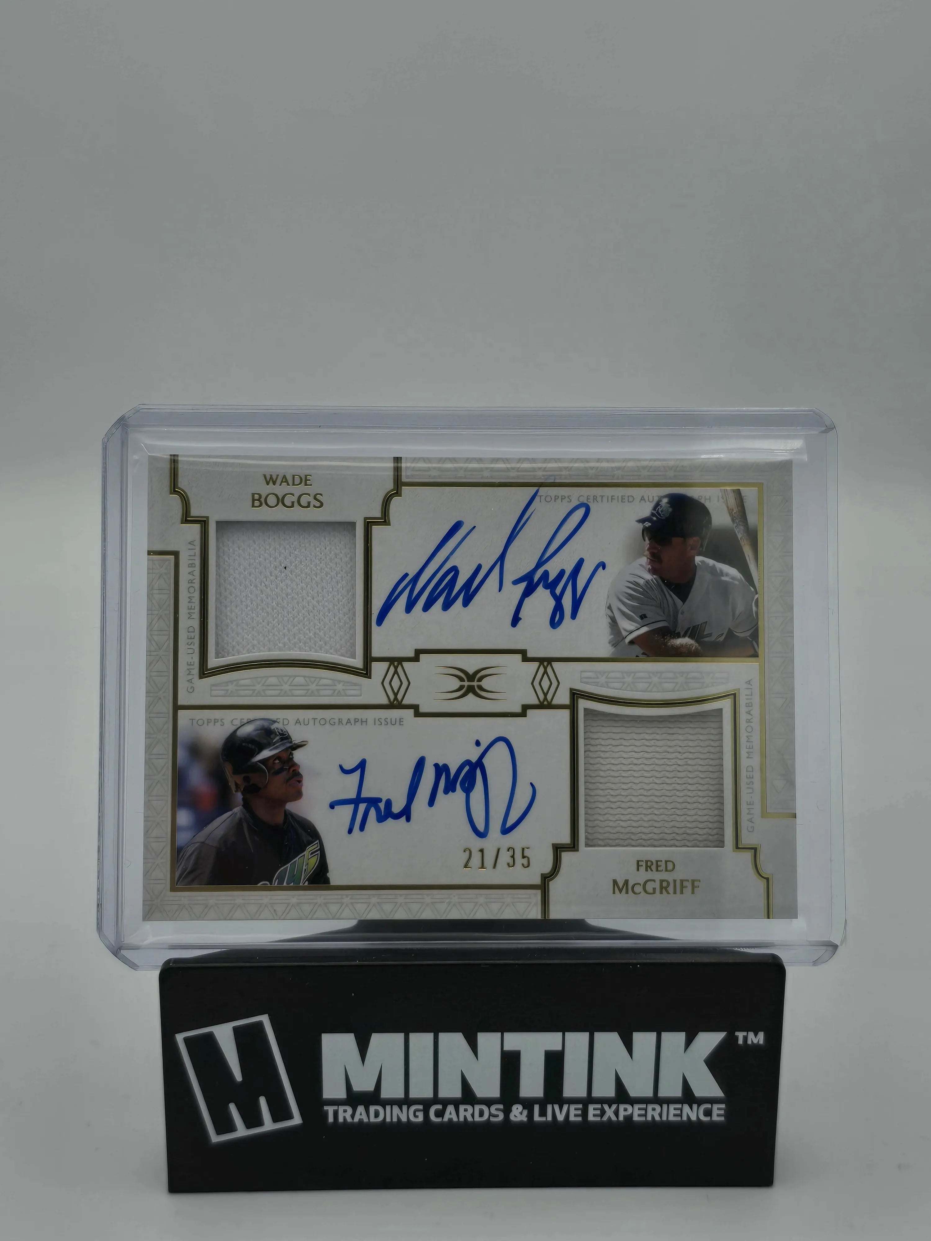 2024 Topps Definitive Baseball Wade Boggs & Fred McGriff Dual Patch Autograph Card #/35 - MLB Memorabilia for Collectors & Sports Fans