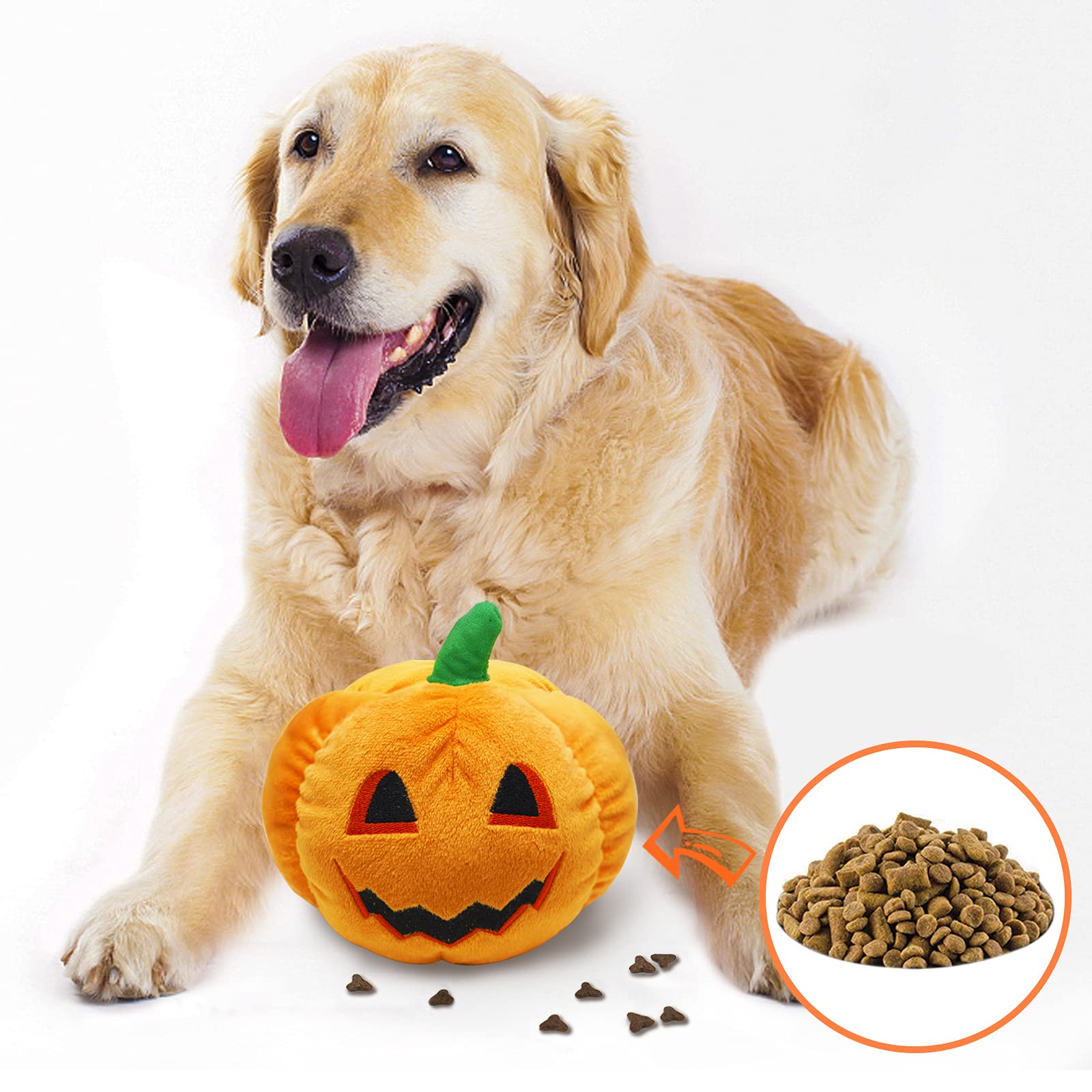 Halloween Hide and Seek Squeaky Dog Toys - Interactive Puzzle Toys for Small & Medium Dogs - Relieves Boredom & Stimulates Mind - Perfect for Indoor Play, Training & Enrichment Activities