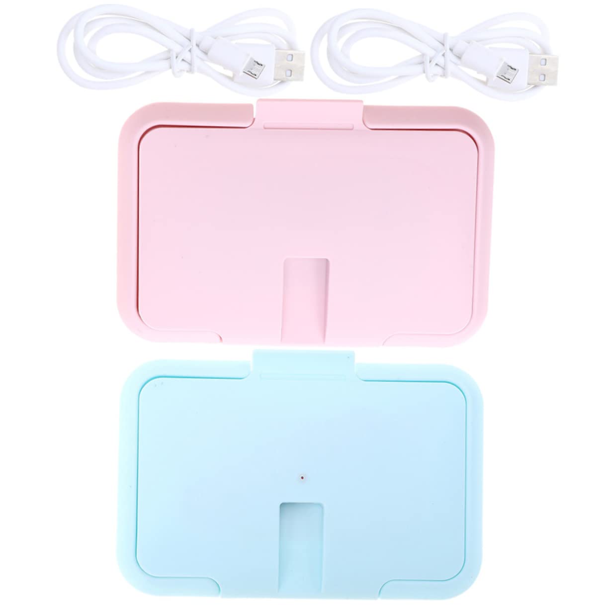 UPKOCH 2 Pack USB Baby Wipe Warmer - Portable Thermostatic Wipe Heater for Home & Travel | Perfect for Diaper Changes, Nursery Care & On-the-Go Parenting
