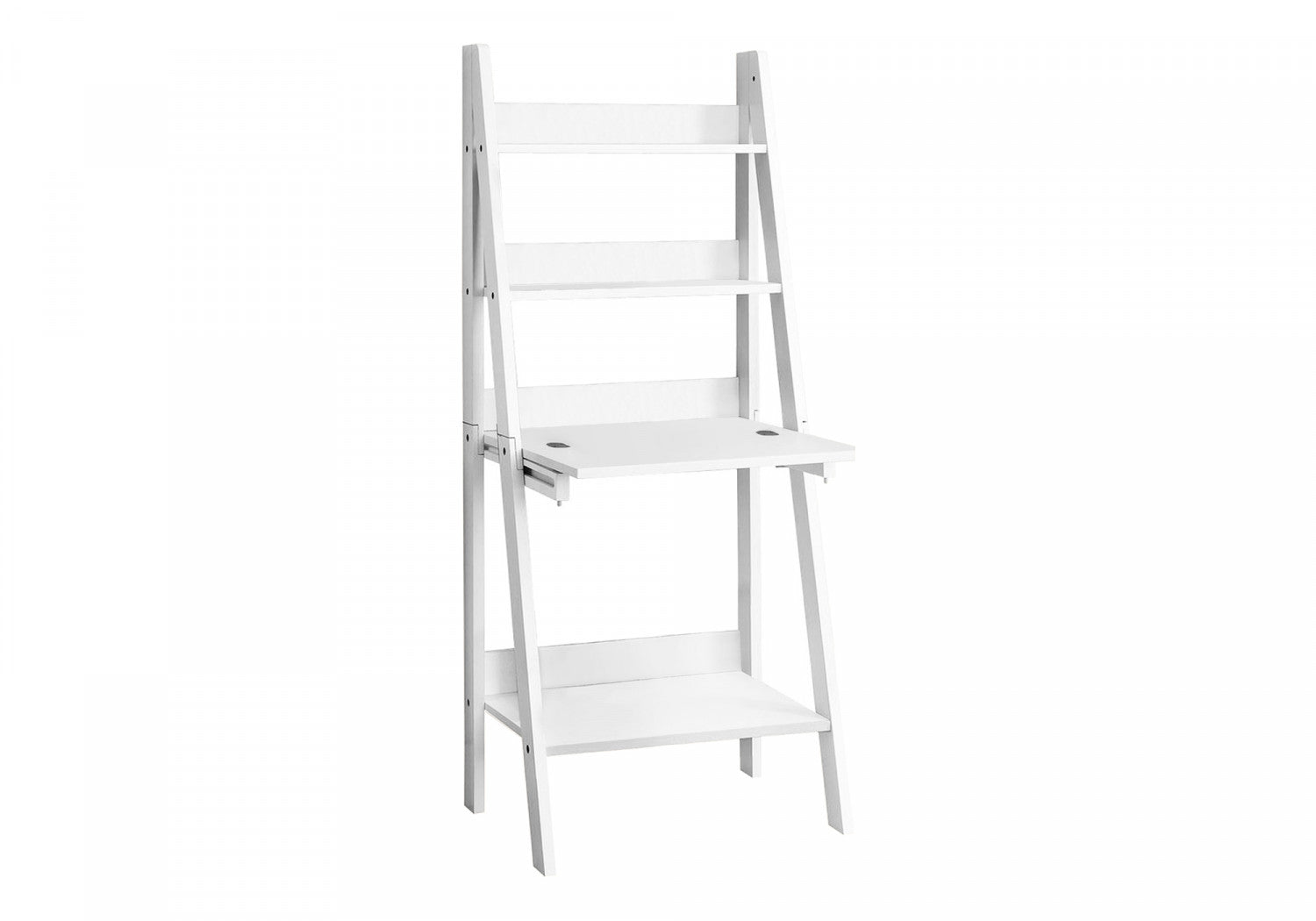 Arlen Desk in White - Modern Home Office Desk for Small Spaces | Perfect for Remote Work & Study