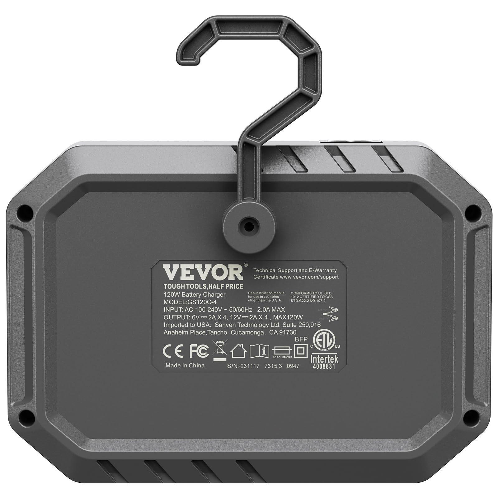 VEVOR 2A x 4 Smart Battery Charger for LiFePO4 & Lead-Acid (AGM/Gel/SLA) Batteries - Fully Automatic Charger & Maintainer for Car, Boat, Motorcycle, Lawn Mower, Golf Cart & Marine Deep Cycle Batteries | Perfect for RV, ATV, Snowmobile & Seasonal Vehicle Storage