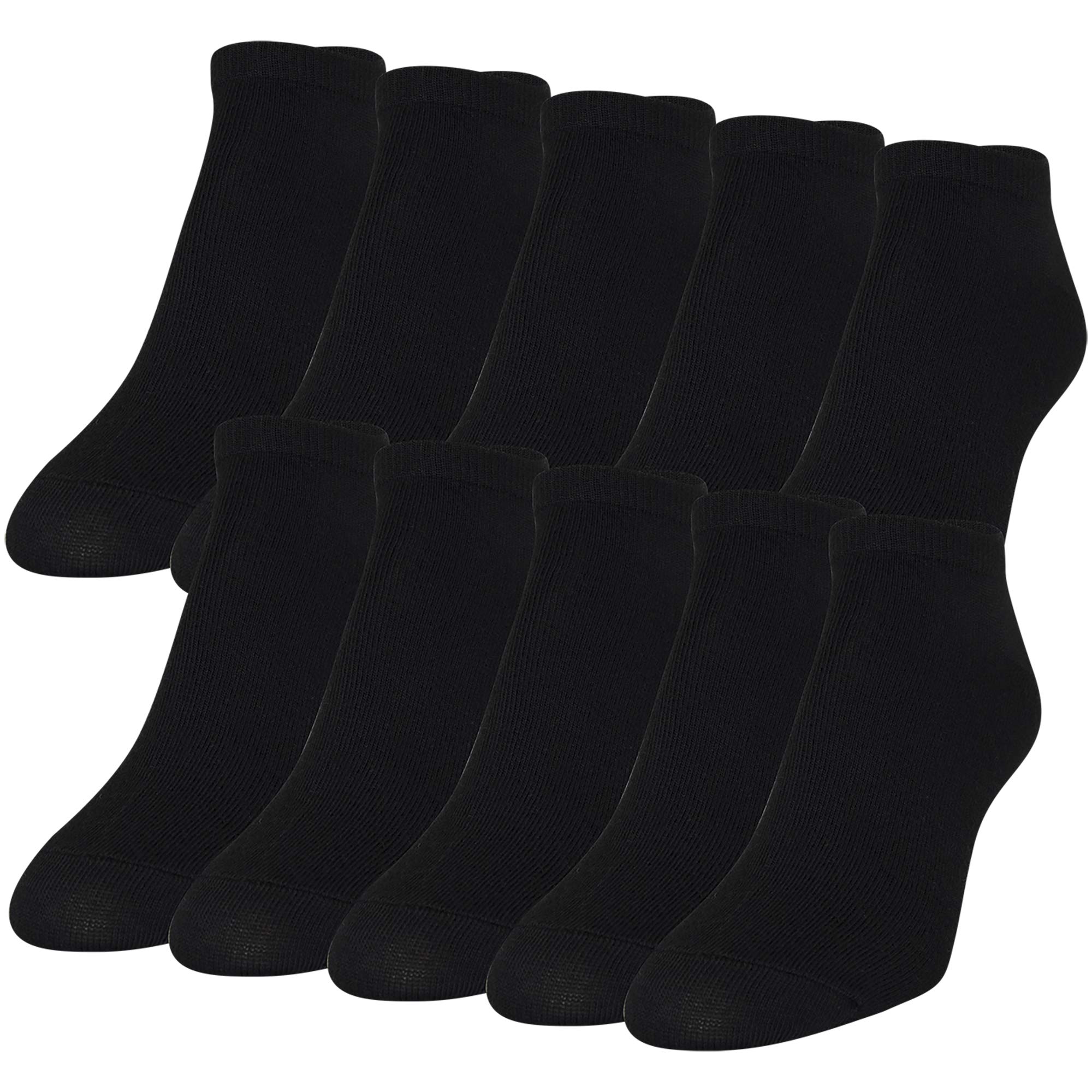 GOLDTOE Women's Lightweight No Show Socks 10-Pairs Pack - Breathable Invisible Liner Socks for Sneakers, Loafers & Flats - Comfortable Everyday Wear for Work, Gym & Casual Outfits
