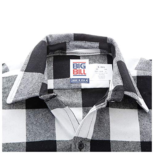 Men's Brawny Flannel Button-Down Shirt - Soft & Durable Plaid Long Sleeve Shirt for Casual Wear, Outdoor Activities & Work