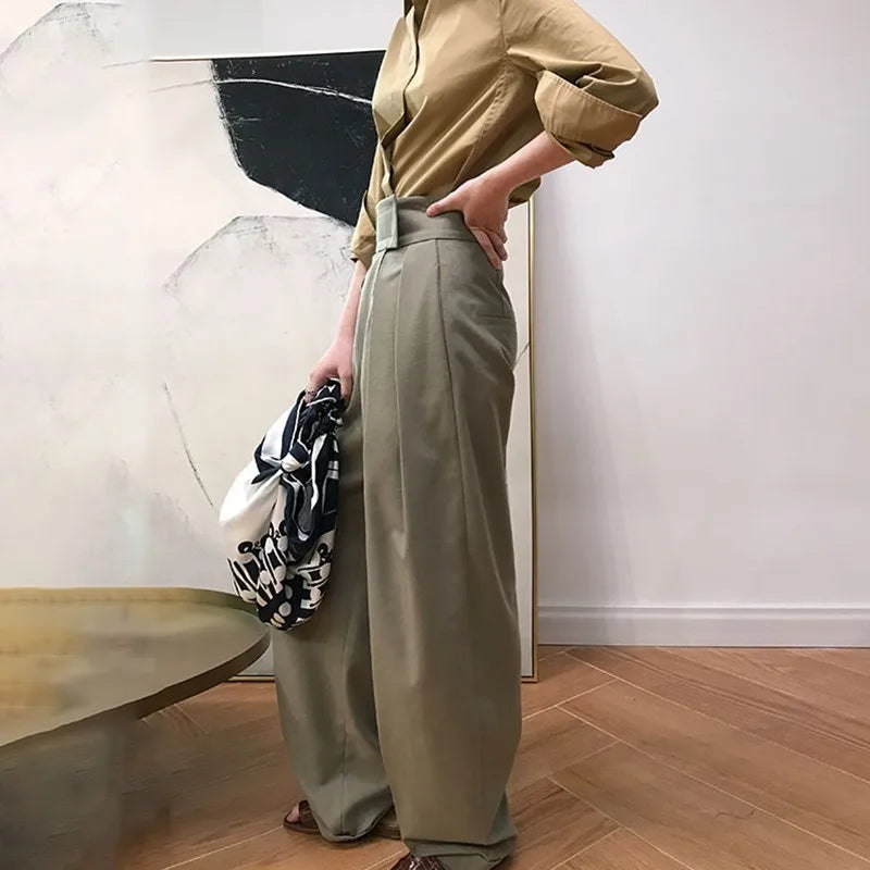 Women's High Waist Harem Pants - Soft Loose Casual Trousers for Autumn | Comfortable Boho Fashion Pants for Lounge, Yoga & Travel