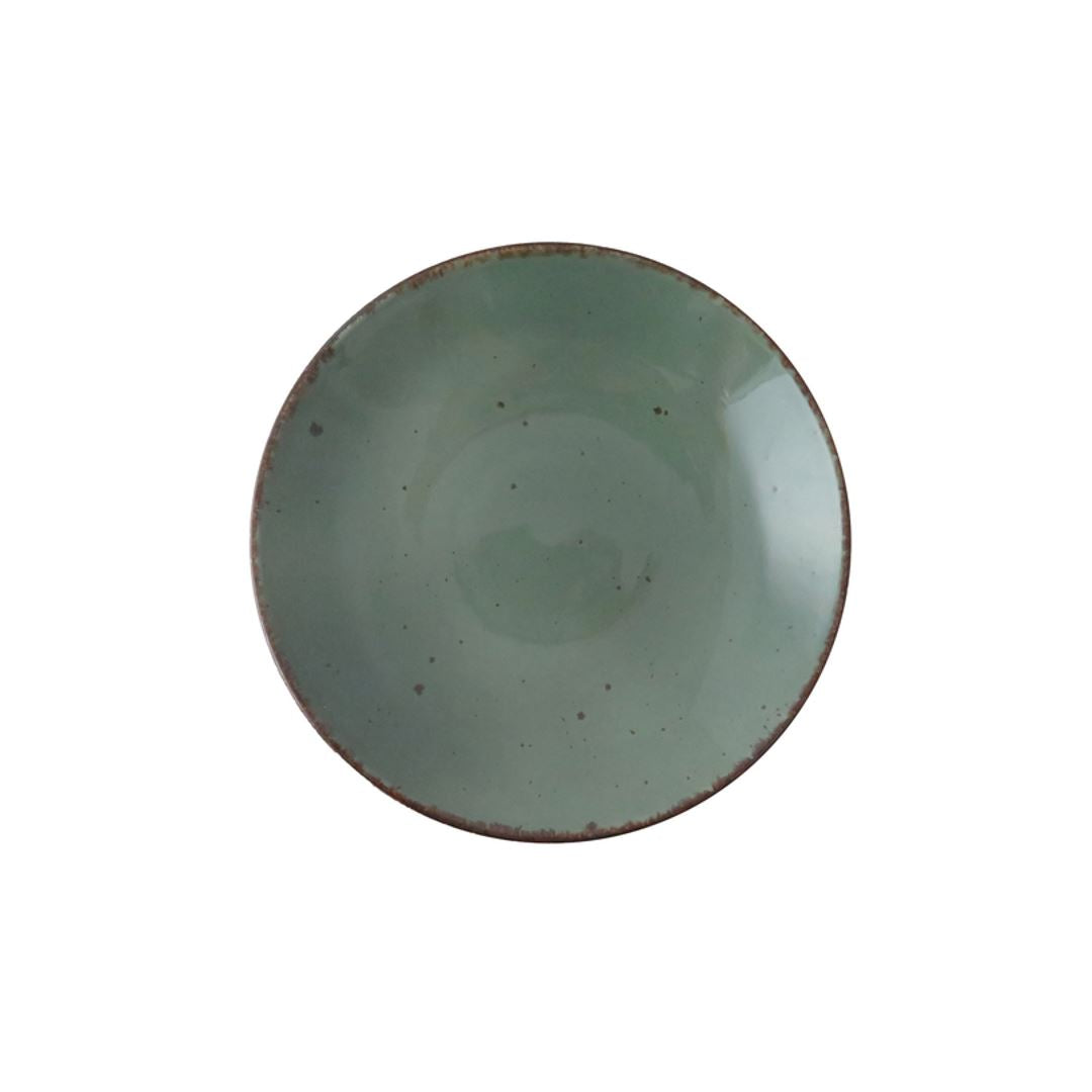Continental Rustics 34 Oz Coupe Bowl Set - Dark Green (12-Pack) | Elegant Serving Bowls for Salads, Soups & Entertaining | Durable Stoneware for Restaurants & Home Dining