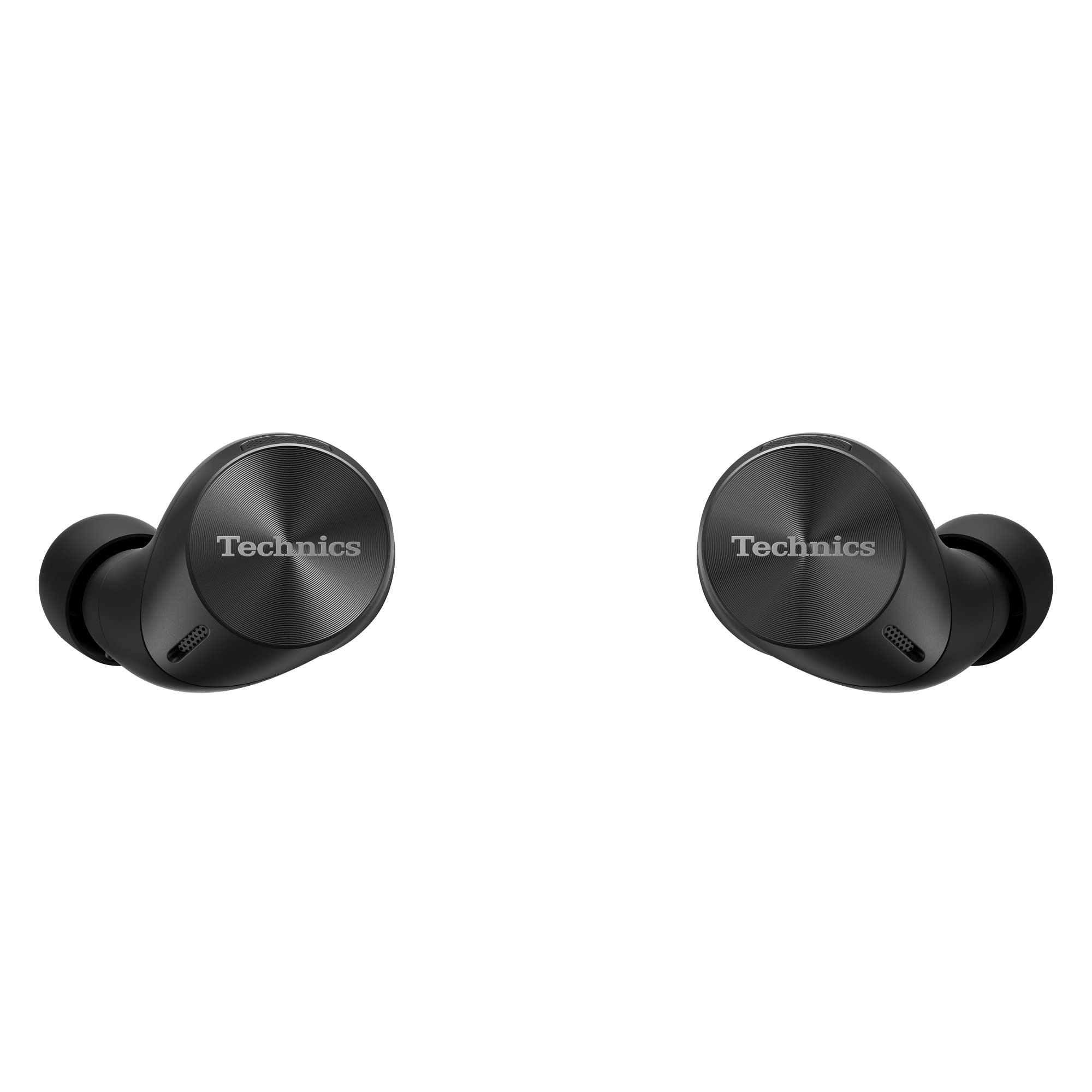 Technics EAH-AZ60M2 Premium Wireless Earbuds with Active Noise Cancelling, Multipoint Bluetooth for 3 Devices, Comfortable In-Ear Design, Wireless Charging Case (Black) - Perfect for Travel, Workouts & Commuting