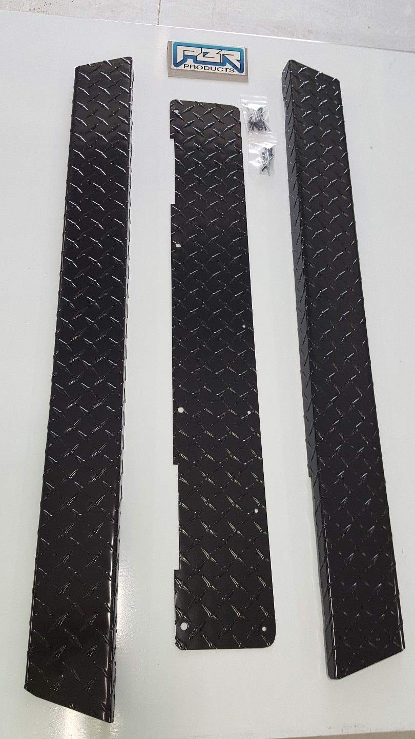 YAMAHA GOLF CART Diamond Plate Rocker Panels & Kick - Black Replacement Parts for G2-G9 Models | Durable Protection for Golf Cart Body | Perfect for Golf Courses, Resorts & Personal Use