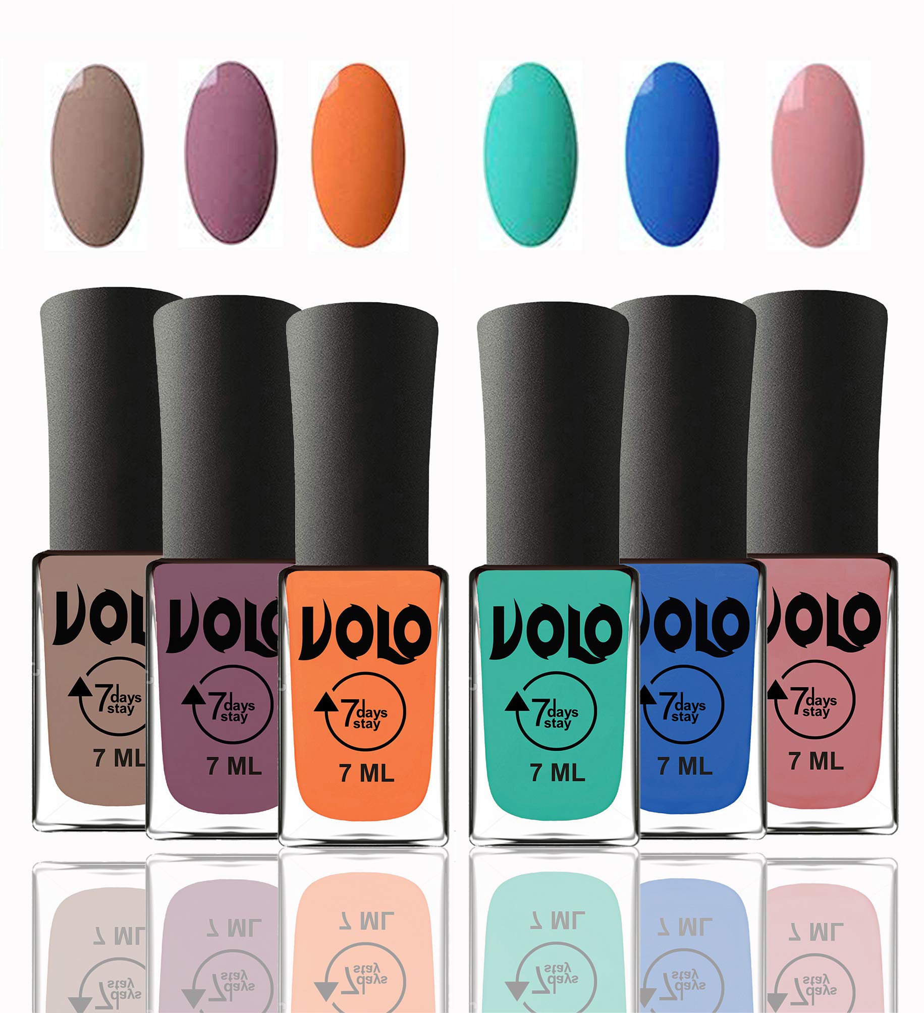 Volo Nail Polish Set for Girls - 12 Unique Long Lasting Colors, Non-Toxic & Quick Dry Nail Paints Combo - Perfect for Parties, School, and Everyday Wear