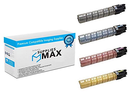 Compatible Replacement Toner Cartridge Combo Pack (BK/C/M/Y) for Gestetner MP-C2030/C2050/C2530/C2550 - Type MP-C2550 (841280BCMY) - Perfect for Office Printing & High-Volume Copying
