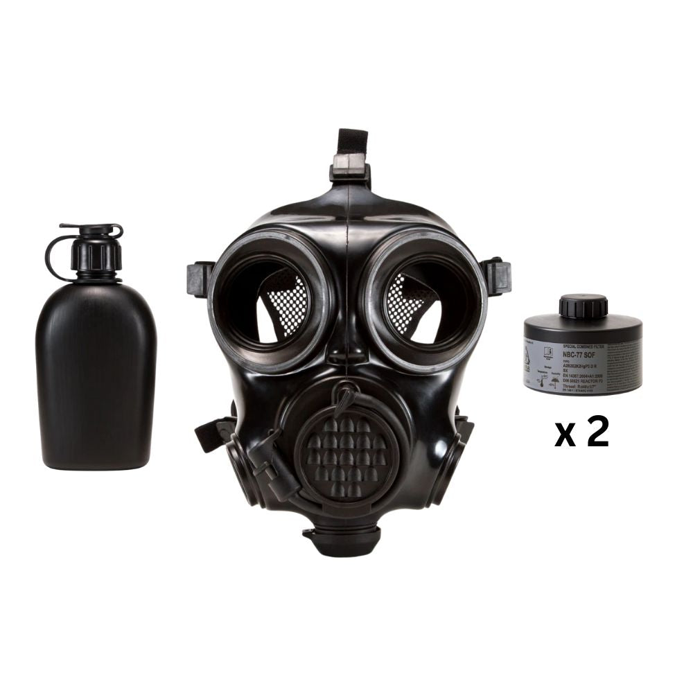 Mira Safety CM-7M Military Grade Gas Mask - NBC Protection for Emergency Preparedness, Survival, & Tactical Use
