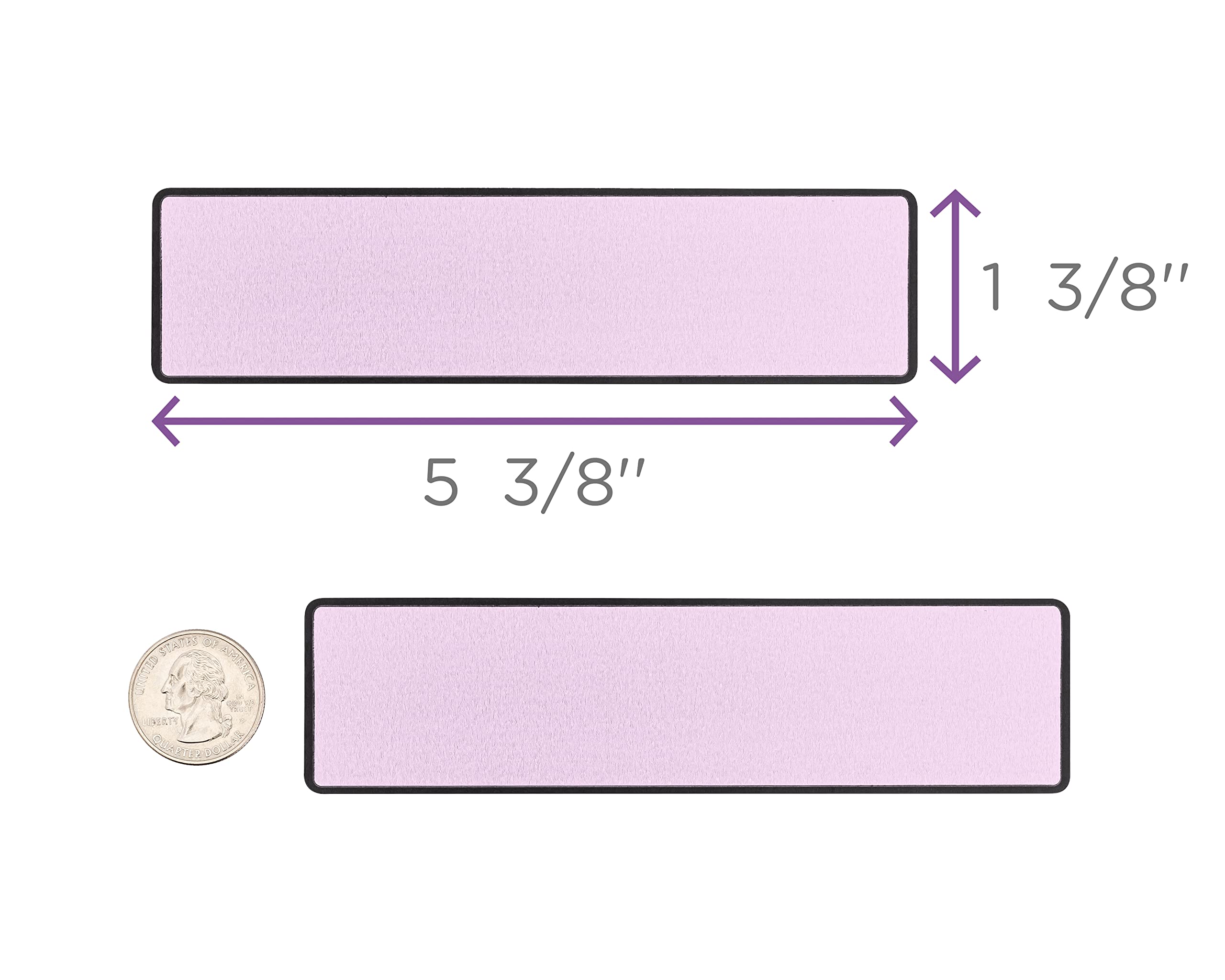 Carstens Adhesive Binder Spine Labels - 5 3/8” x 1 3/8” Self-Stick Stickers for 1.5” to 4” Ring Binders - 200-Pack Lavender Roll - Perfect for Office Organization, School Supplies & Document Filing