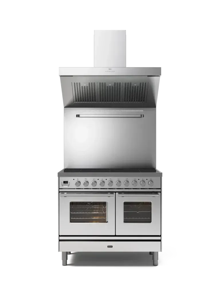 ILVE Professional Plus 100 cm Double Oven Range Cooker - Premium Gas Stove for Home Kitchen, Restaurant & Catering - Perfect for Baking, Roasting & Large Family Cooking