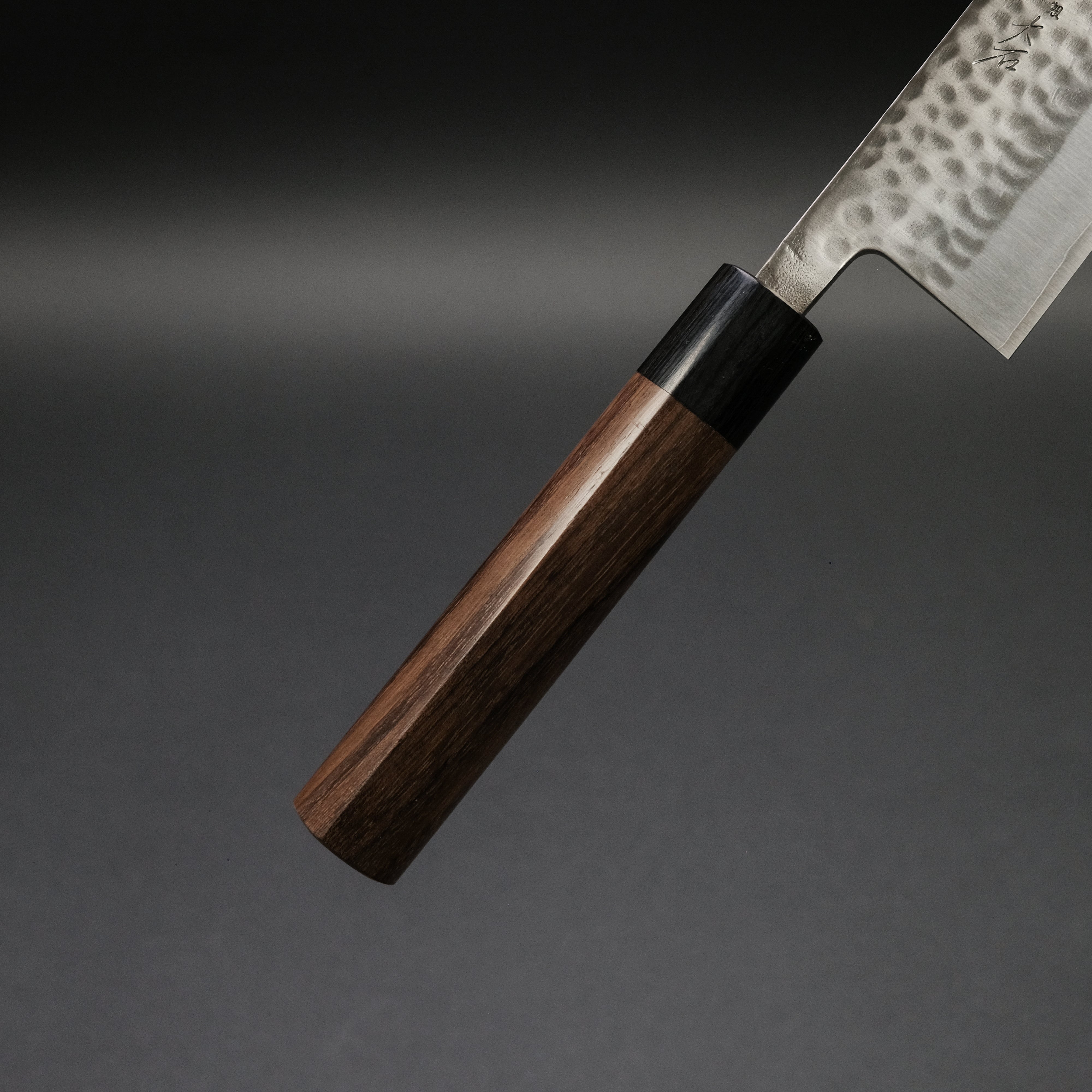 Ohishi SLD Tsuchime Gyuto 240mm Japanese Chef Knife - High Carbon Steel Blade with Rosewood Handle - Perfect for Sushi, Meat Cutting & Professional Kitchen Use