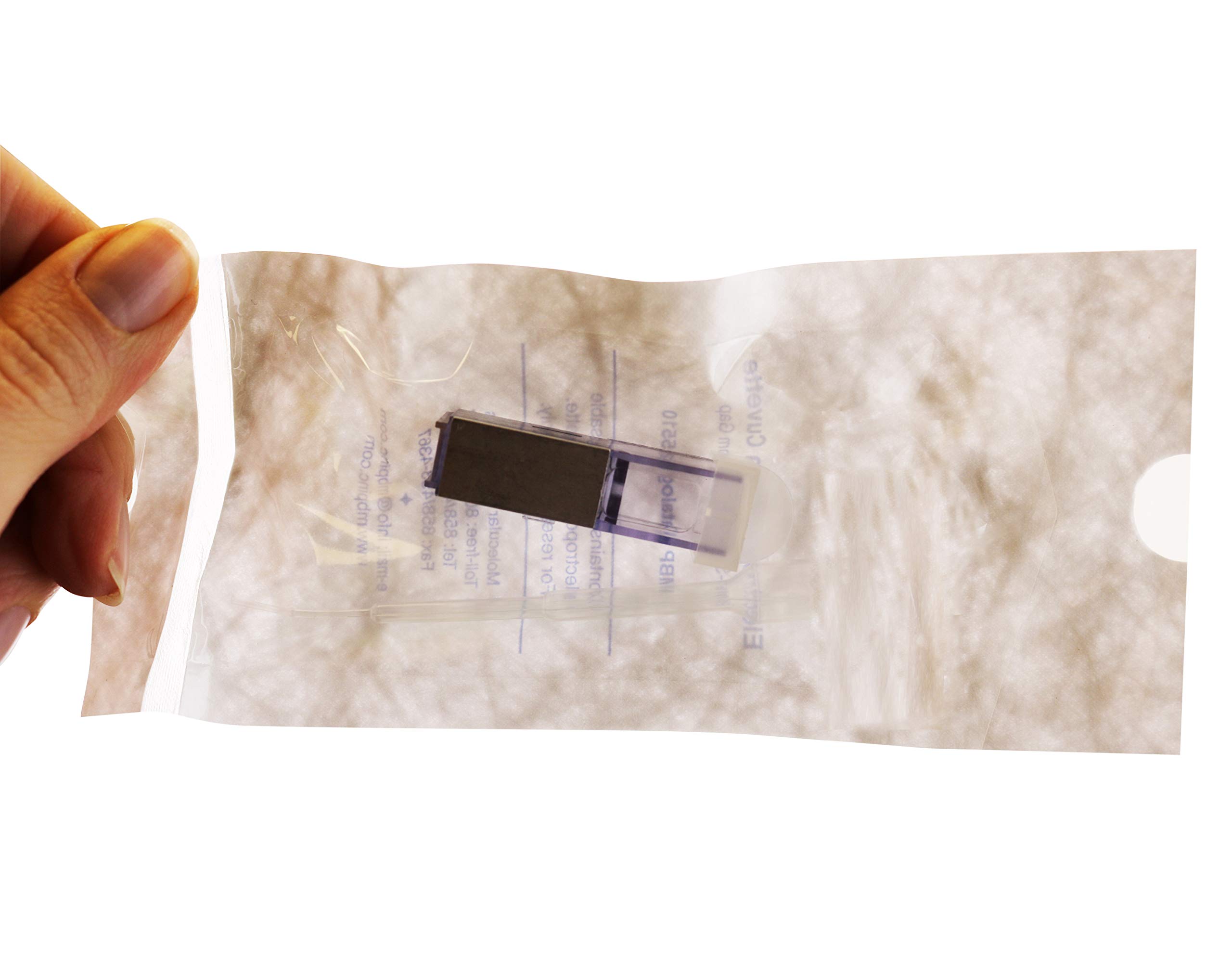 Disposable Electroporation Cuvettes 1mm Gap 80ul Volume - Pack of 50 | Ideal for Molecular Biology, Cell Transfection & Genetic Research Labs
