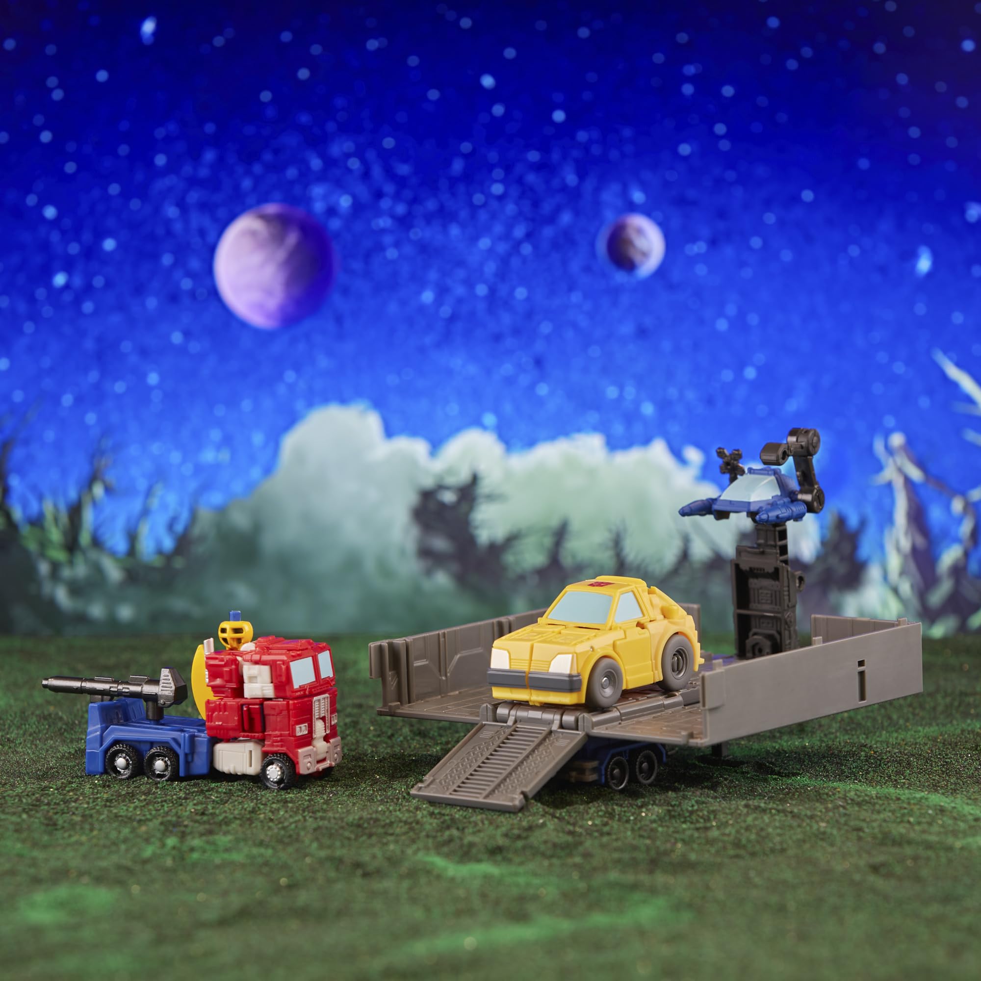 Transformers Toys Legacy Evolution Core Class Optimus Prime & Bumblebee Action Figures - 3.5-inch Collectible Robot Toys for Kids Ages 8+ | Perfect for Playtime, Display & Gifts for Transformers Fans