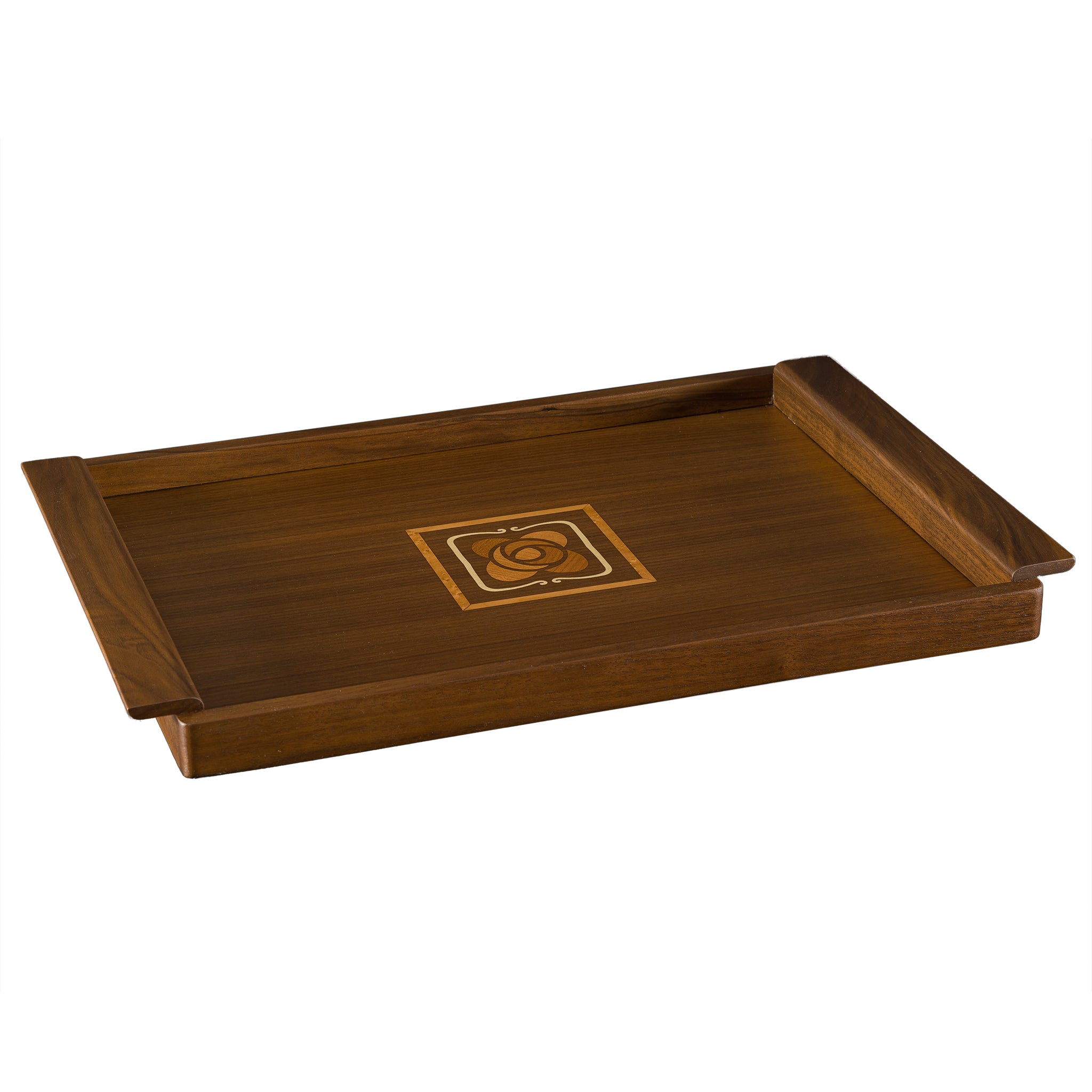 Mission Rose Serving Tray - Elegant Wooden Tray for Coffee, Breakfast, and Home Decor | Perfect for Dining, Entertaining, and Gift Giving