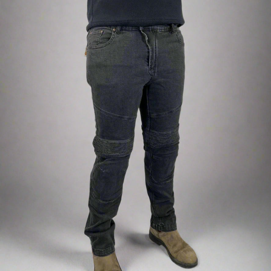 Men's Armored Jeans - Durable Motorcycle Riding Pants with Kevlar Protection - Perfect for Bikers & Outdoor Adventures