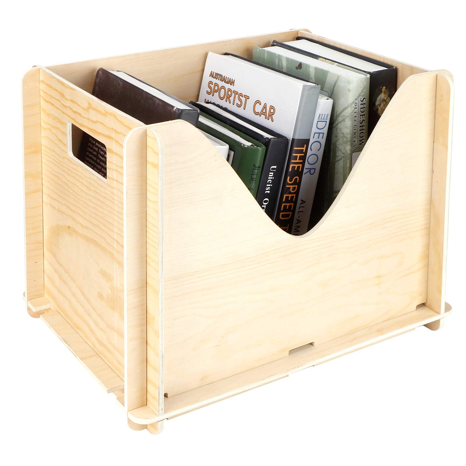 Unfinished Wooden Storage Box - DIY Craft Organizer for Collectibles, Home Decor & Arts - Perfect for Craft Rooms, Closet Storage & Gift Wrapping
