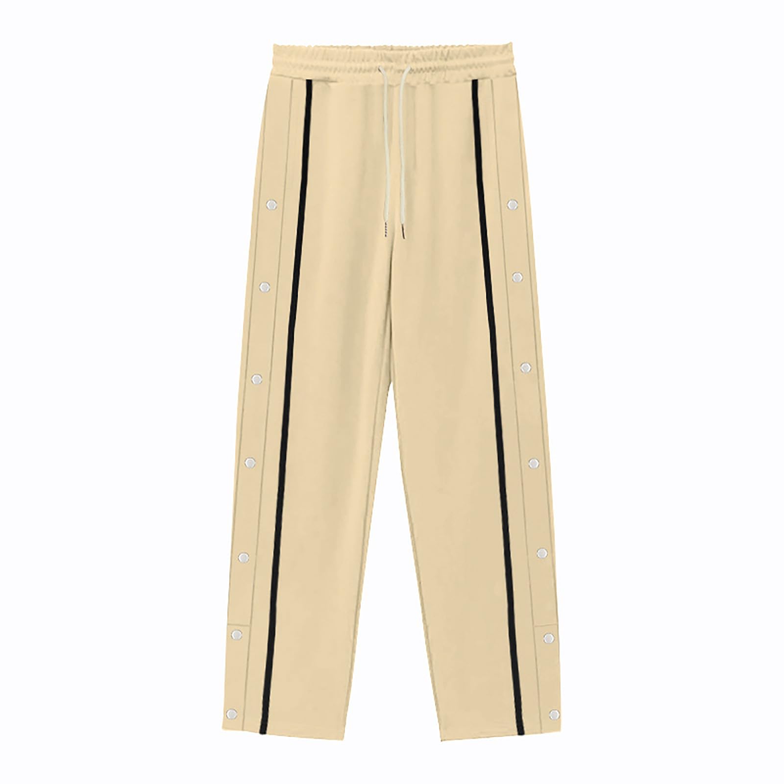 **Men's Drawstring Sweatpants - Athletic Jogging Pants with Wide Leg & Open Bottom for Casual, Lounge & Workout | Comfortable & Stylish**    *(Use for: Running, Gym, Yoga, Lounging at Home, Streetwear Fashion)*