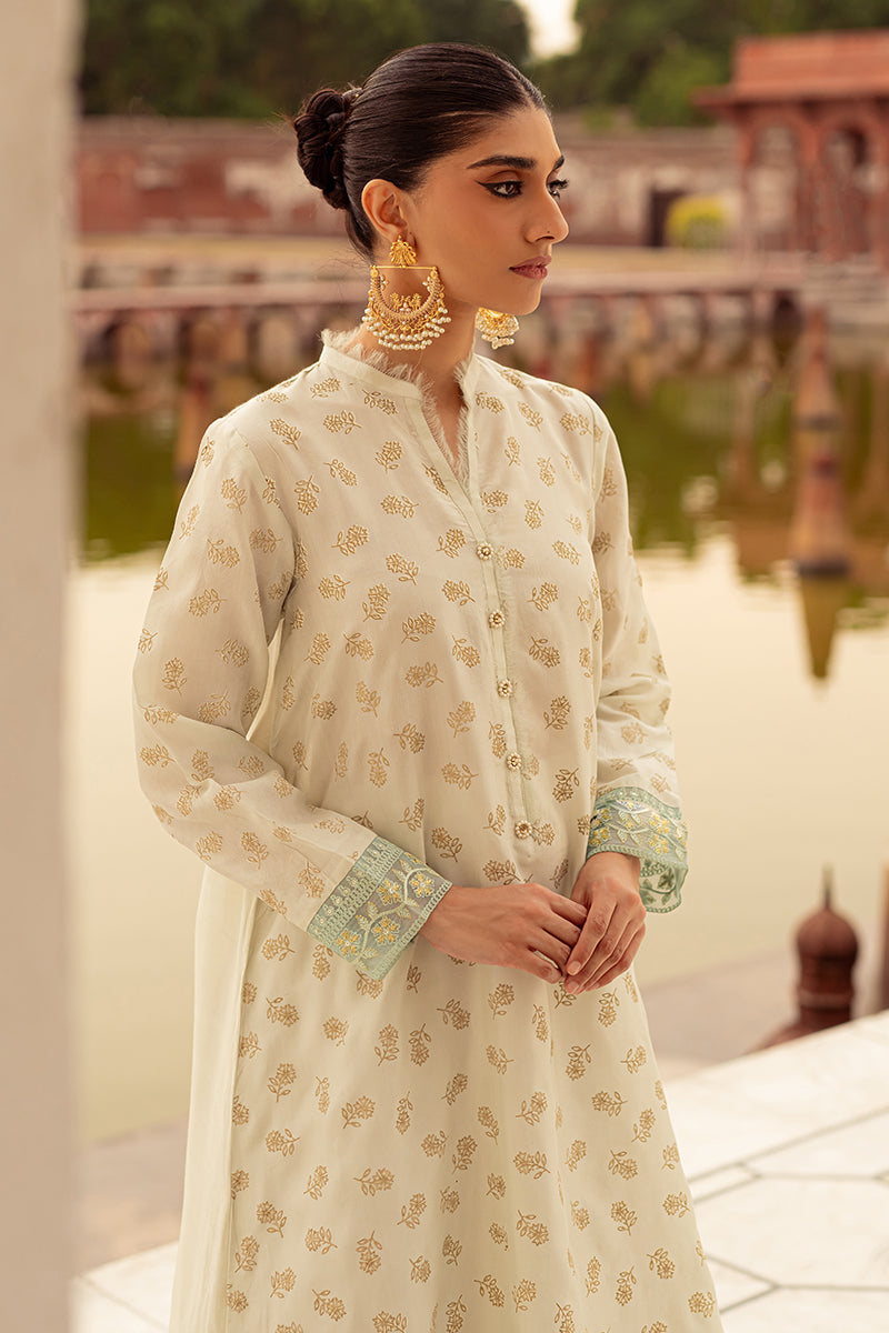 Mint Breeze Embroidered Shirt for Women - Floral Stitched Casual Blouse - Perfect for Summer Outfits, Beach Vacations & Boho Style