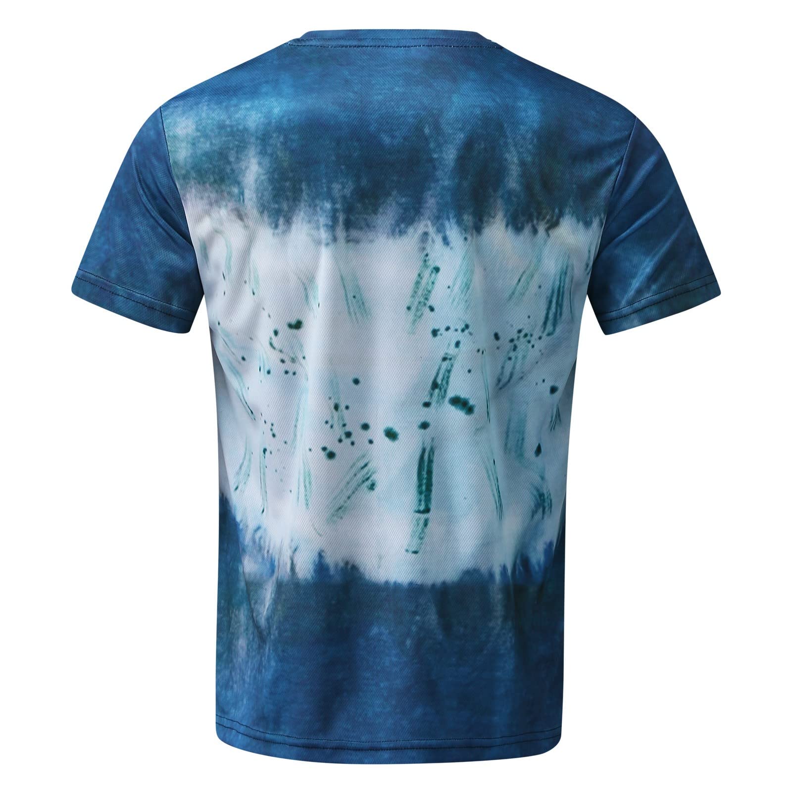 Maryia Men's Hipster Hip Hop Tie Dye Graphic T-Shirt - Short Sleeve Round Neck Casual Tee for Streetwear & Summer Outfits