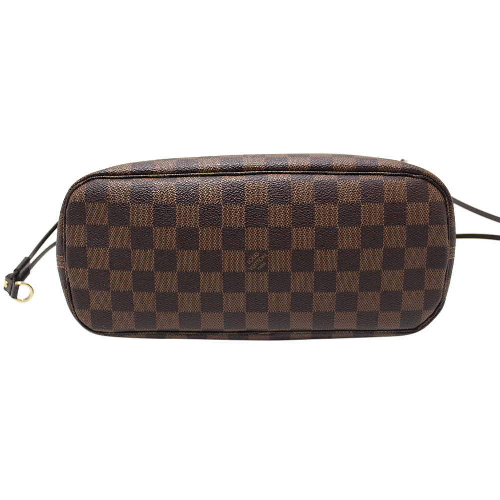 Authentic Louis Vuitton Damier Ebene Canvas Neverfull PM Shoulder Tote Bag - Luxury Handbag for Women, Perfect for Work, Travel & Shopping