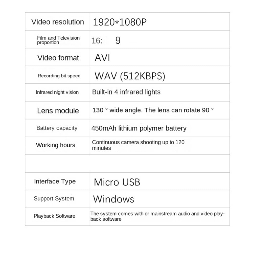 TYREE 1080P HD WiFi Body Camera with Night Vision, 130° Wide Angle - Small Discreet Clip On Sports Camera for Outdoor Activities, Security & Evidence Recording - Perfect for Law Enforcement, Cycling, Hiking & Surveillance