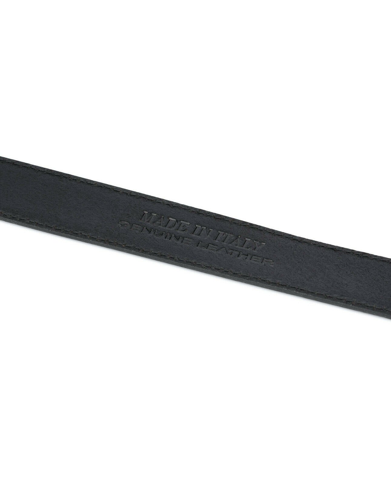 Genuine Italian Calfskin Replacement Leather Belt Strap for Fendi 35mm Buckles - Black Luxury Dress Belt for Men & Women | Perfect for Office, Formal Events & Everyday Wear