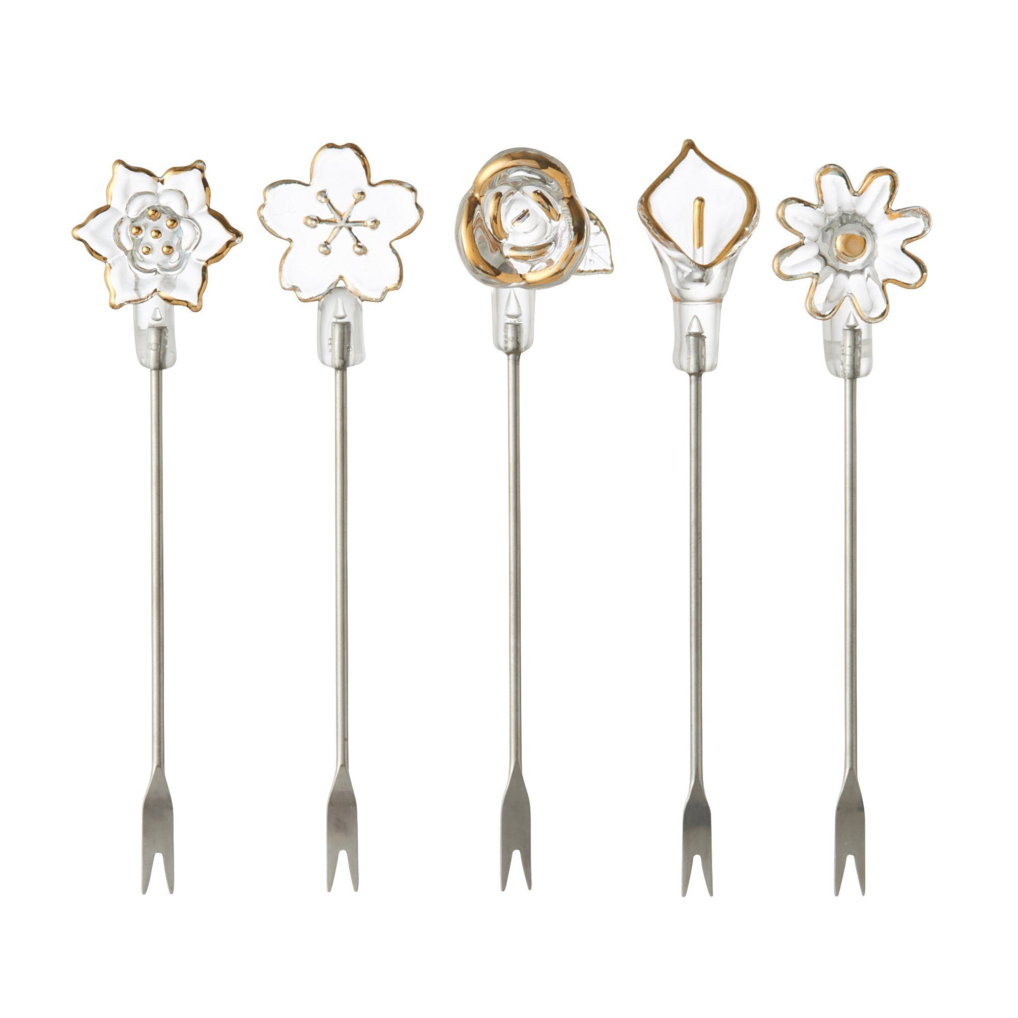 5-Piece Fleur Pick Set - Floral Arrangement Tools for DIY Bouquets, Wedding Centerpieces & Home Decor